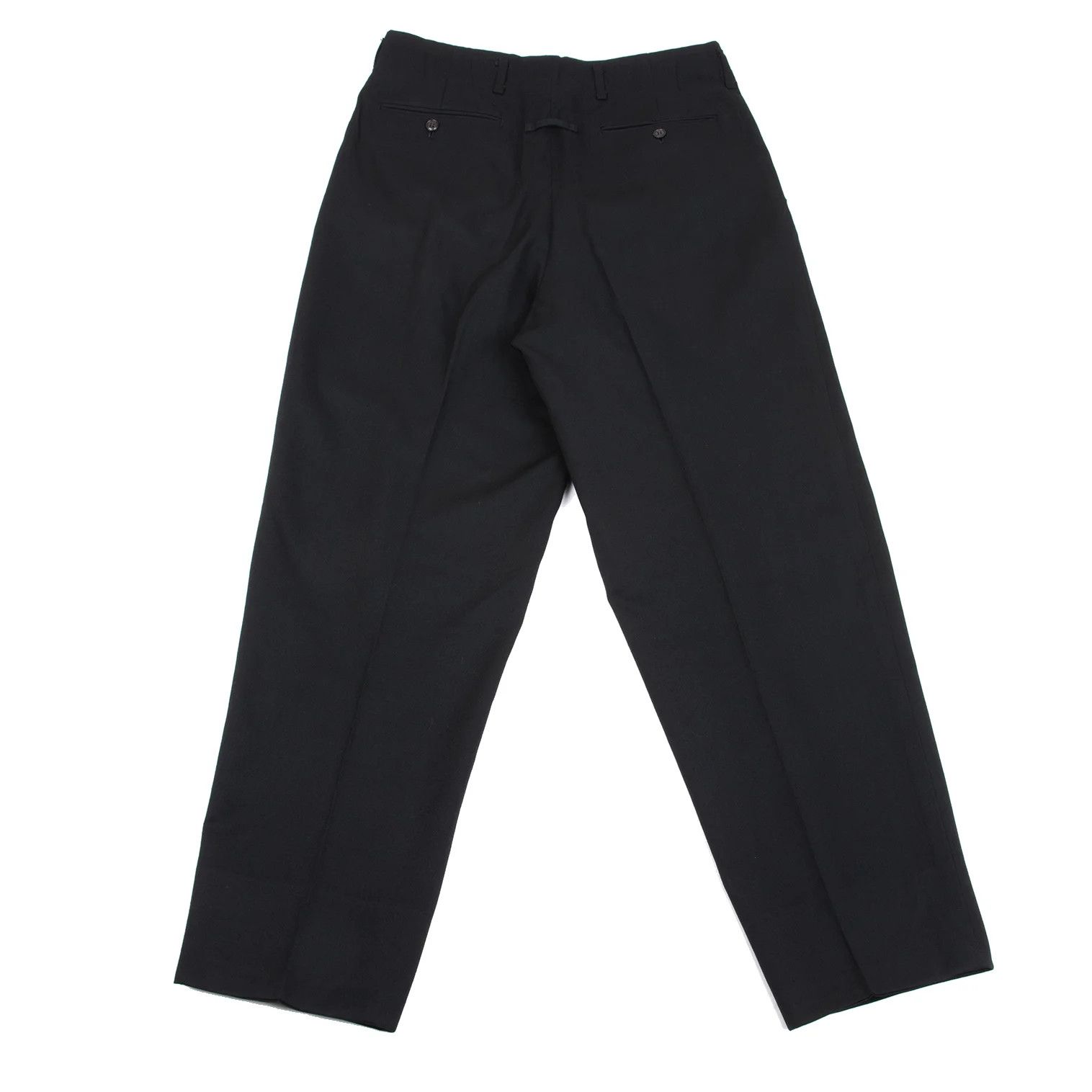 Jean Paul Gaultier Wool Tuck Wide Tapered Pants Black Size 50 Size US 34 / EU 50 - 10 Thumbnail