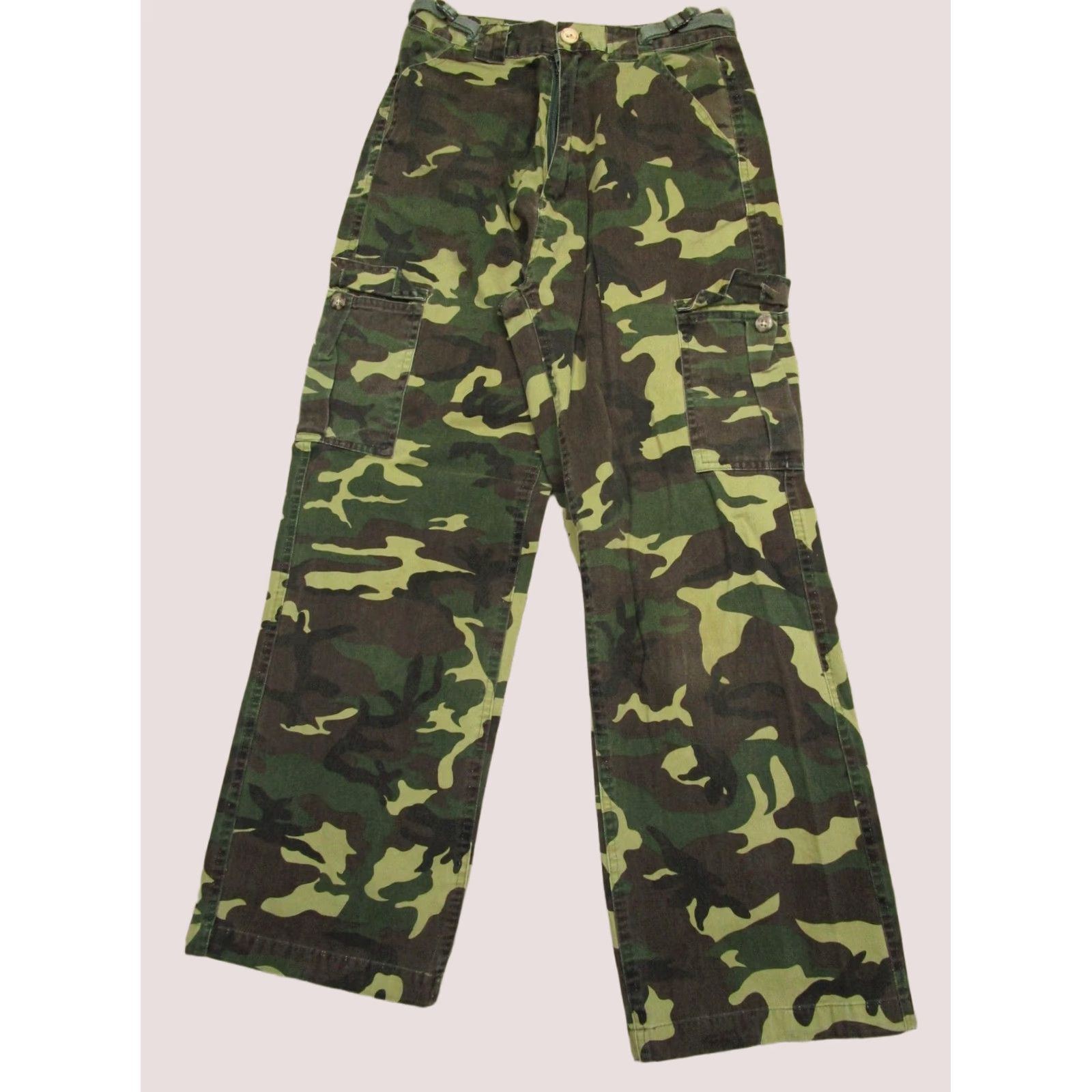 Vintage VINTAGE Game Winner Green Woodland Camo Cargo Pants Women L Regular Denim Cotton Cargo Pants Adult Womens Size 36" / US 14 / IT 50 - 1 Thumbnail
