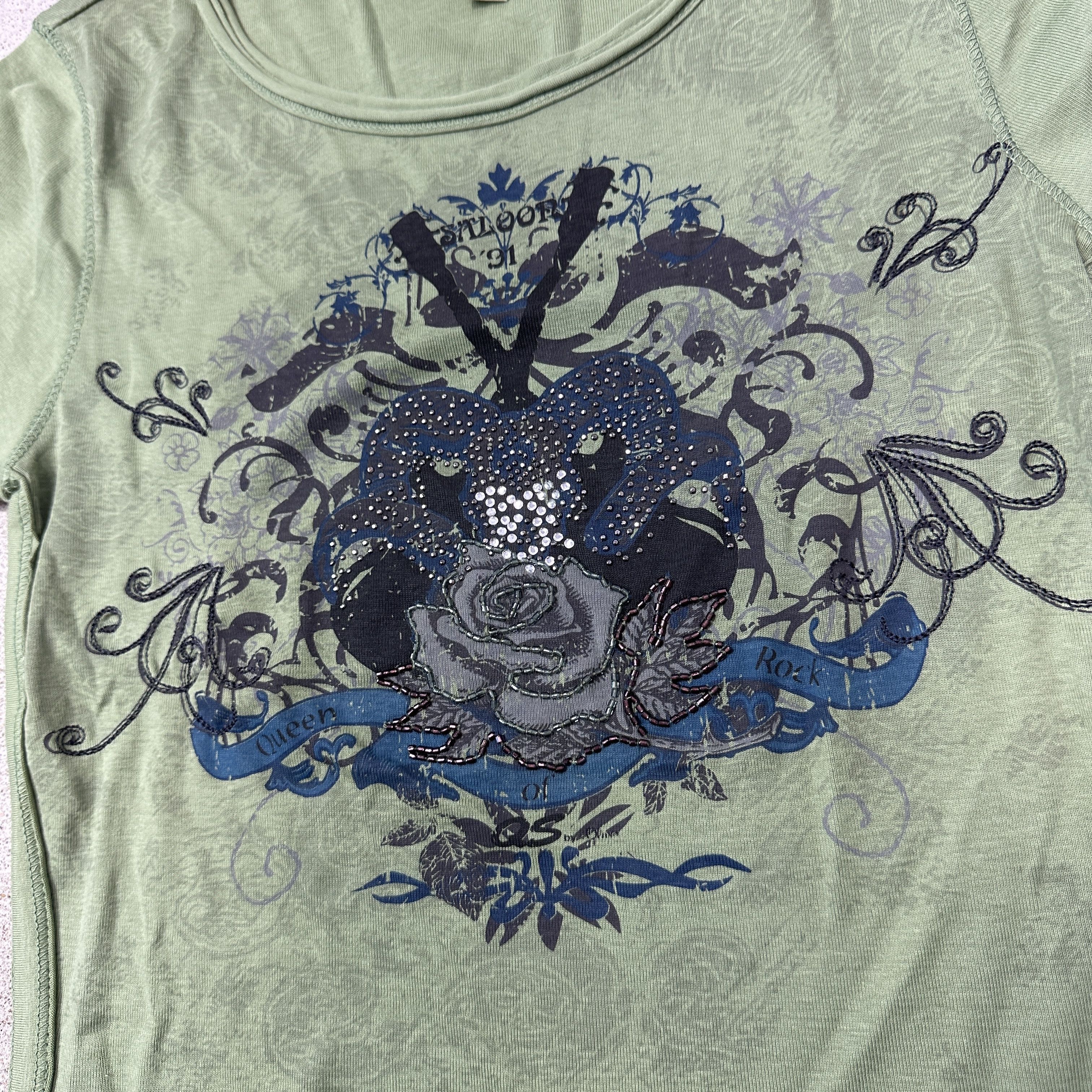 Vintage Vintage Avant Garde Grunge Printed T-shirt Y2K Size US S / EU 44-46 / 1 - 3 Thumbnail