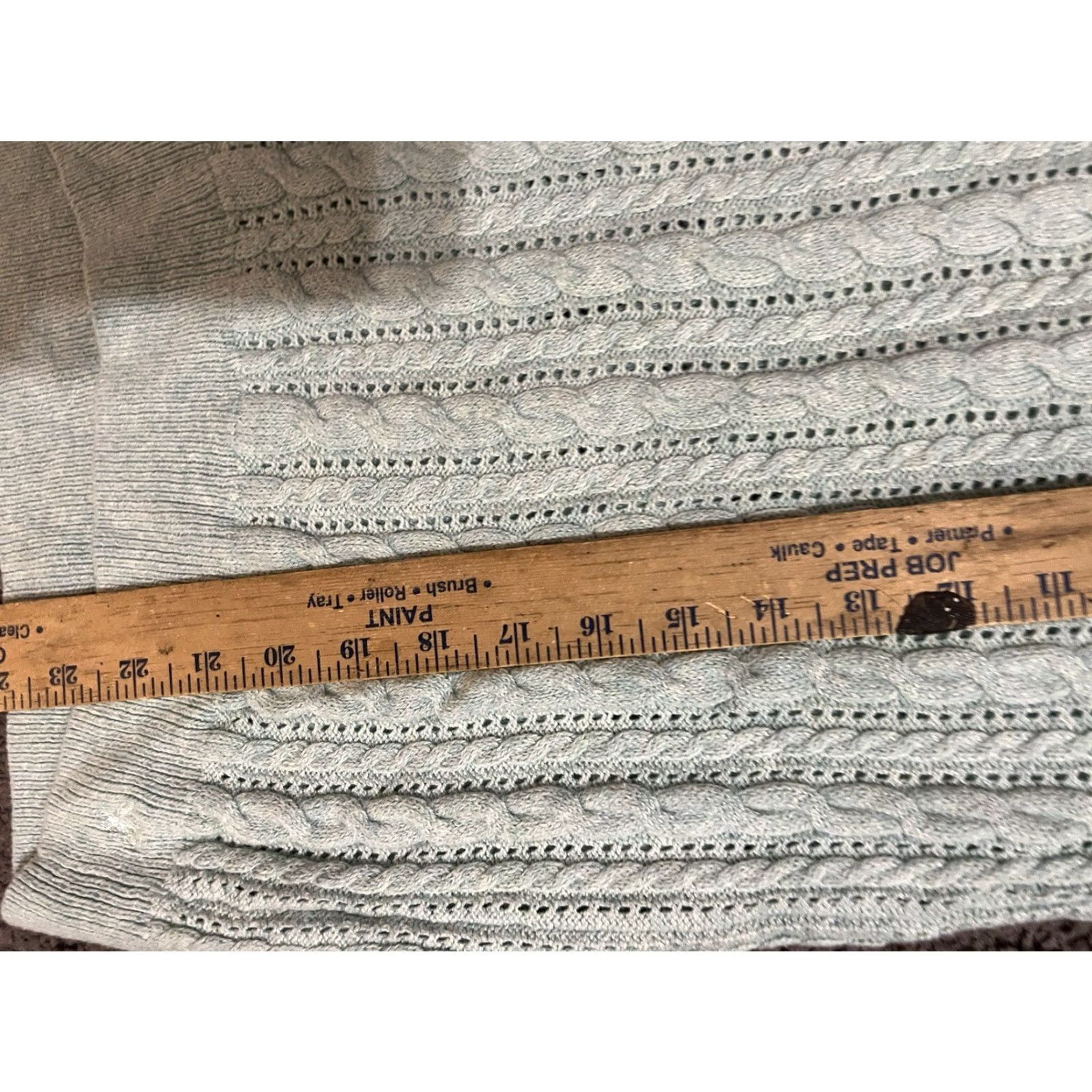 American Eagle Outfitters American Eagle Outfitters Sweater Shirt Women Small Aqua Blue Knit Pullover Long Sleeve Cable-Knit 90s Classic Casual Size S / US 4 / IT 40 - 5 Thumbnail