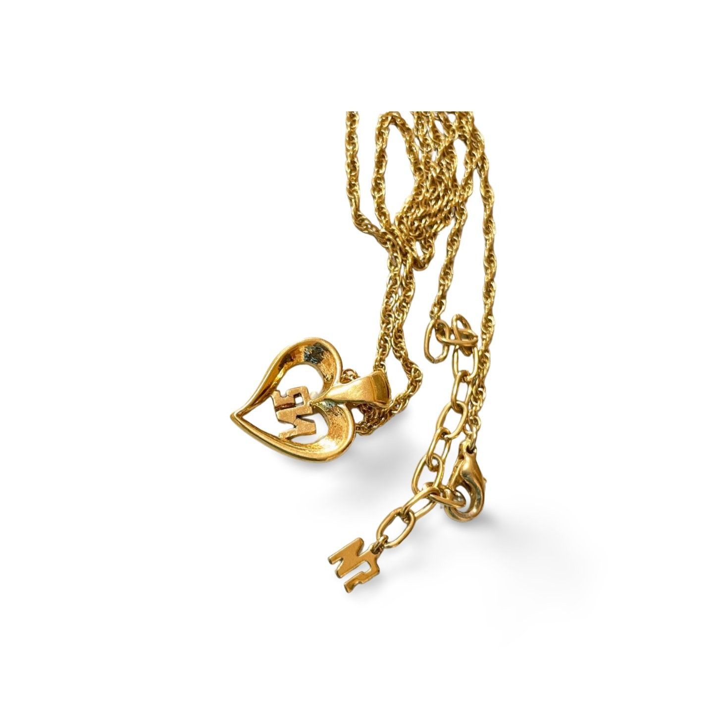 Nina Ricci MINT. Vintage NINA RICCI chain necklace with open heart top Size ONE SIZE - 4 Thumbnail