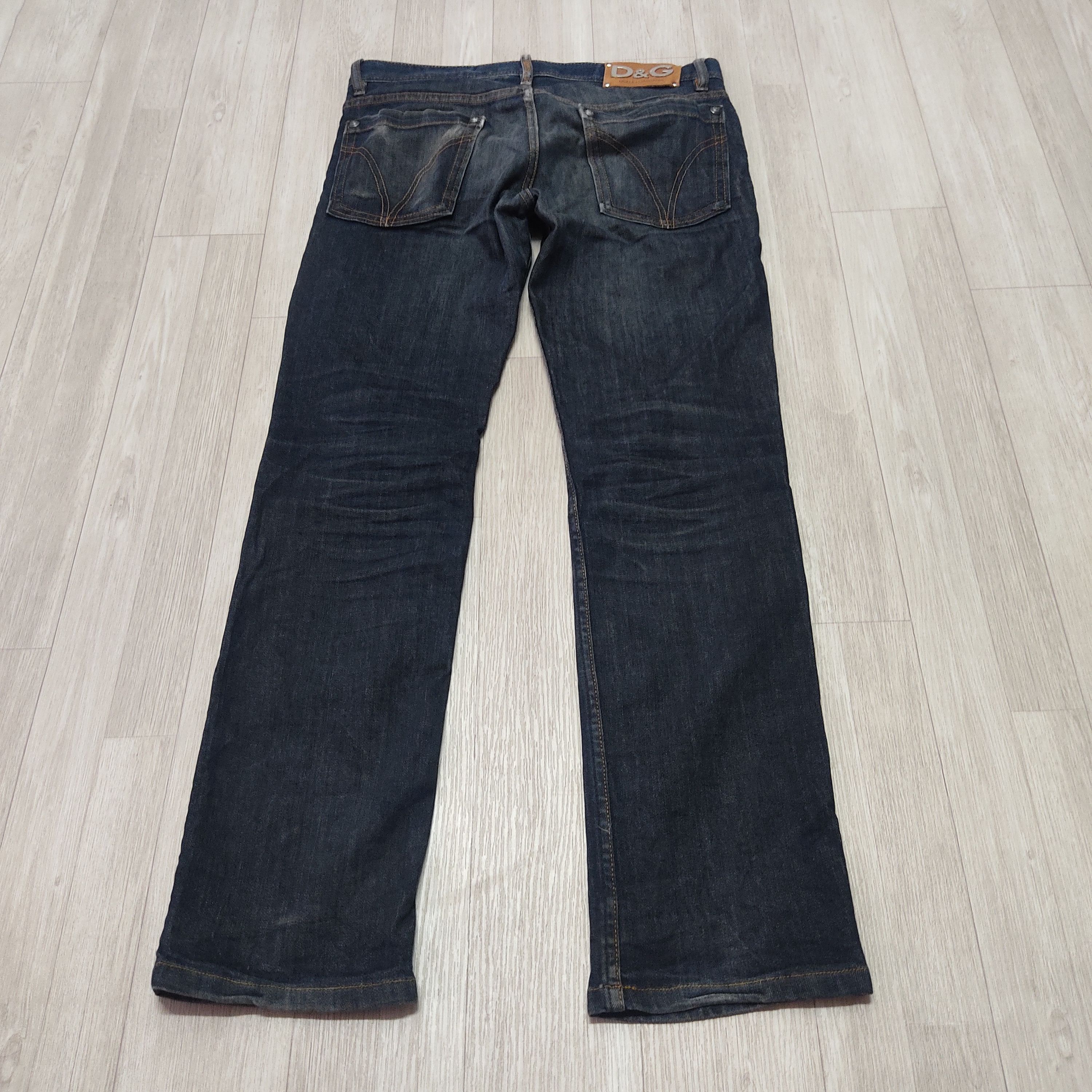 Dolce & Gabbana DOLCE & GABBANA Low Rise Straight Cut Slim Fit Denim Pants Size US 33 - 16 Thumbnail