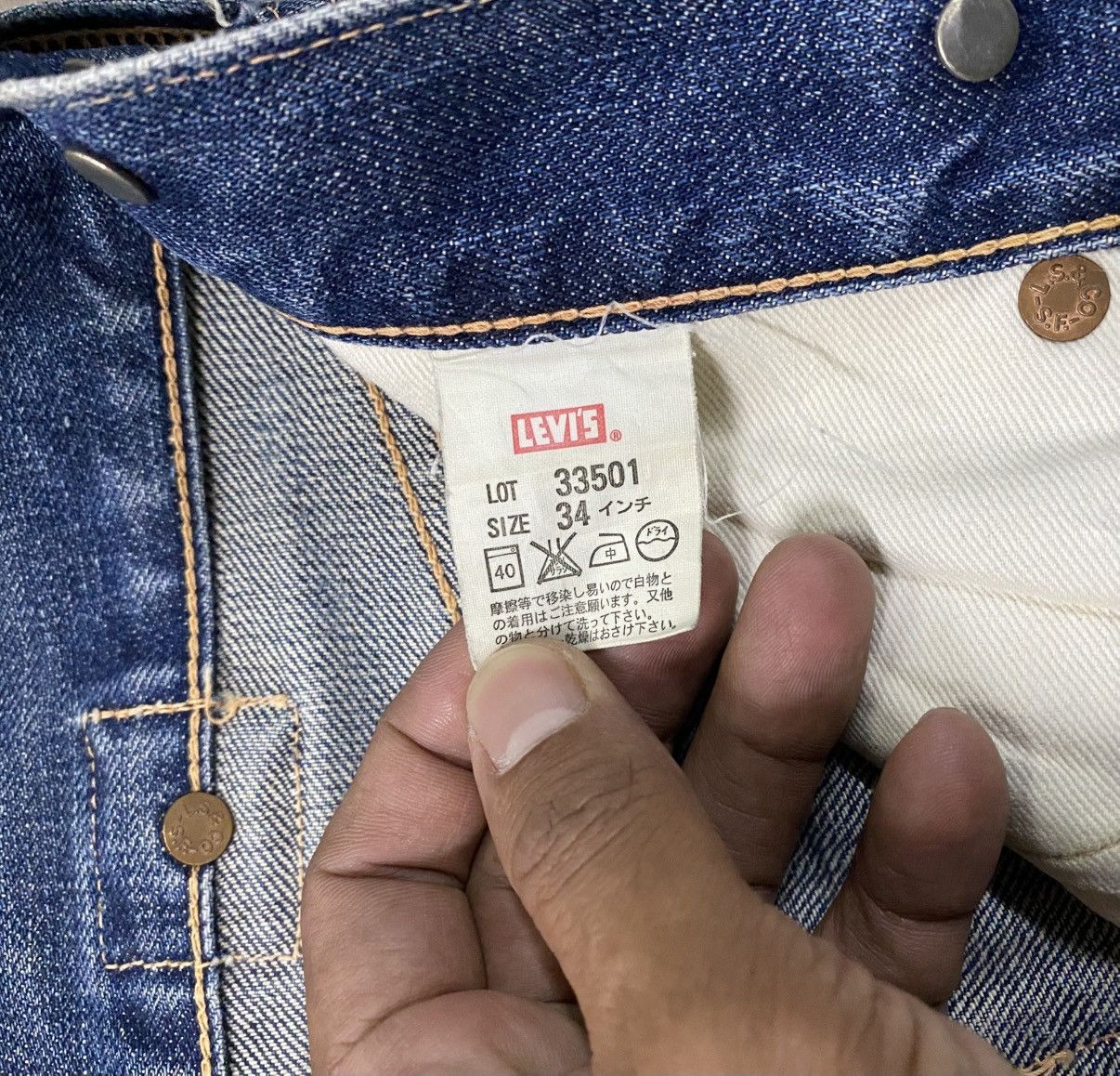 Levi's × Levi's Vintage Clothing × Vintage Vintage Levis 501XX Selvedge Buckle Back @226imn Size US 31 - 21 Thumbnail