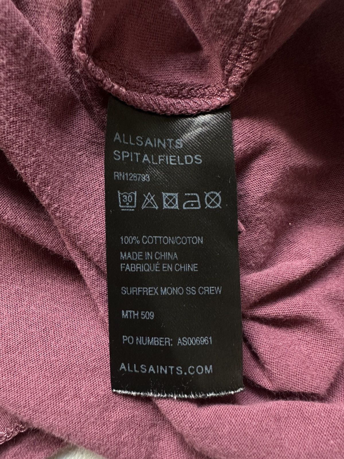 Allsaints AllSaints Surfrex Mono Logo Tee Size US M / EU 48-50 / 2 - 7 Thumbnail