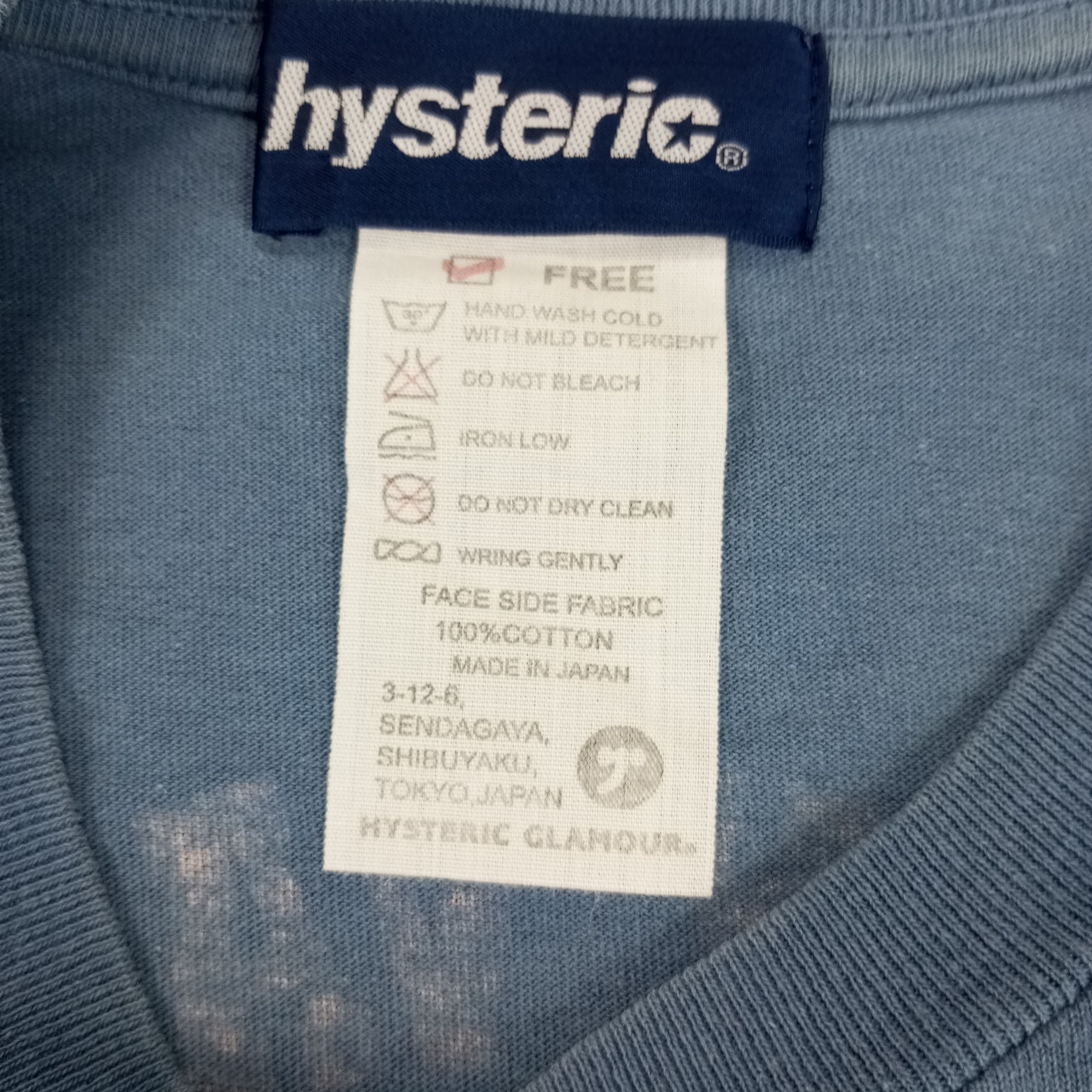 Hysteric Glamour Hysteric Glamour Vintage Tshirt Streetwear Style Size US S / EU 44-46 / 1 - 8 Thumbnail