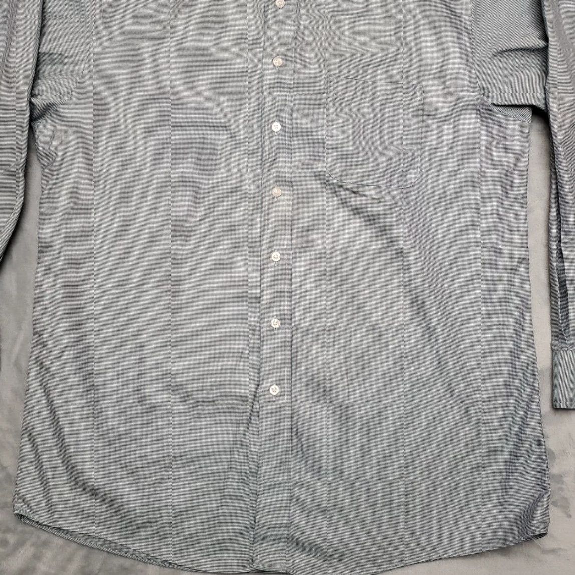Roundtree & Yorke Gold Label Shirt Men 17 34 Green Cotton Micro Houndstooth No Iron Fitted EZ Wash Shirt Men Green Cotton Micro Houndstooth No Iron Fitted EZ Wash Size US XL / EU 56 / 4 - 2 Thumbnail