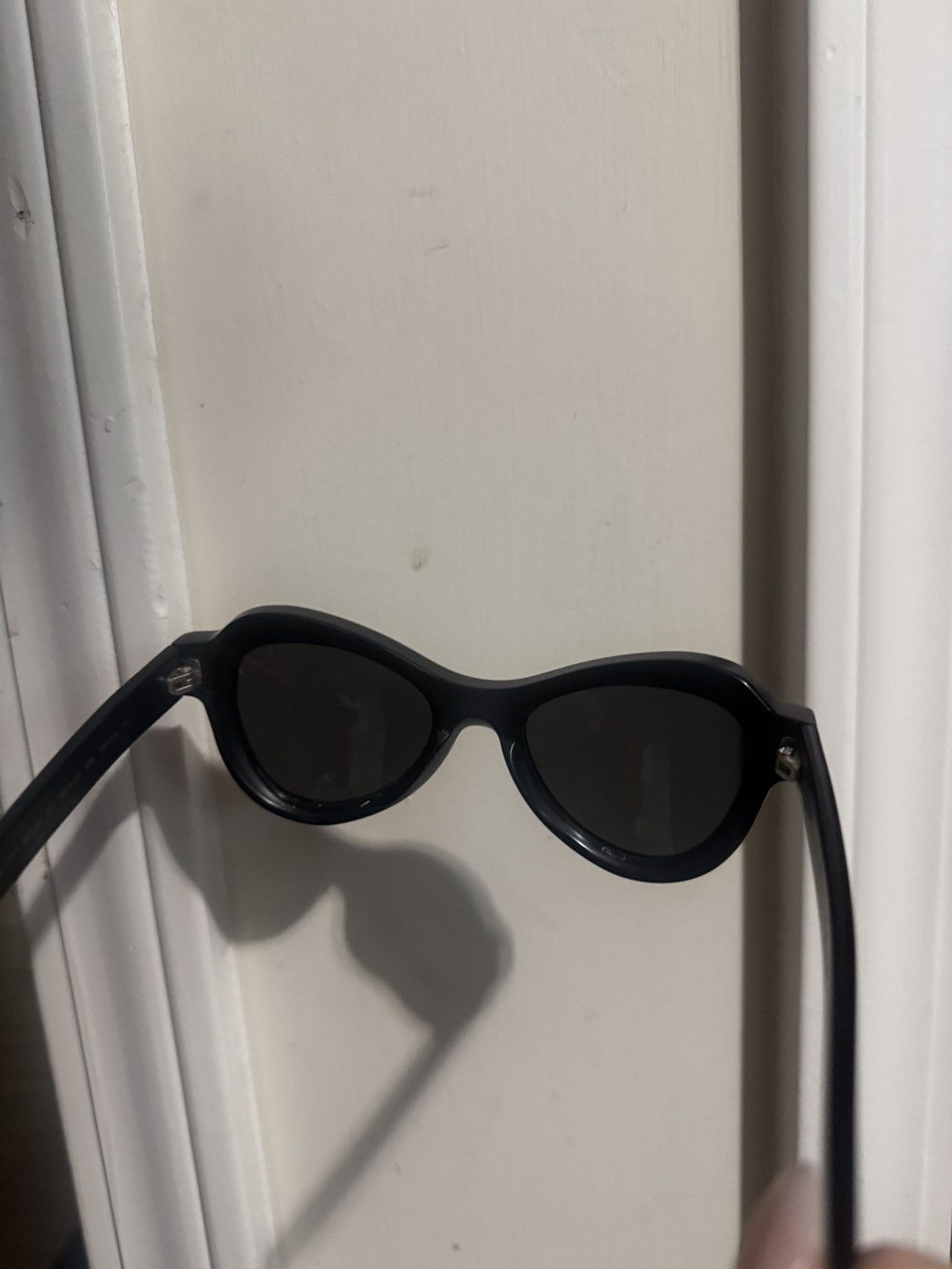 Kuboraum kuboraum maske y2 smooth black solid cateye sunglasses shade Size ONE SIZE - 7 Thumbnail