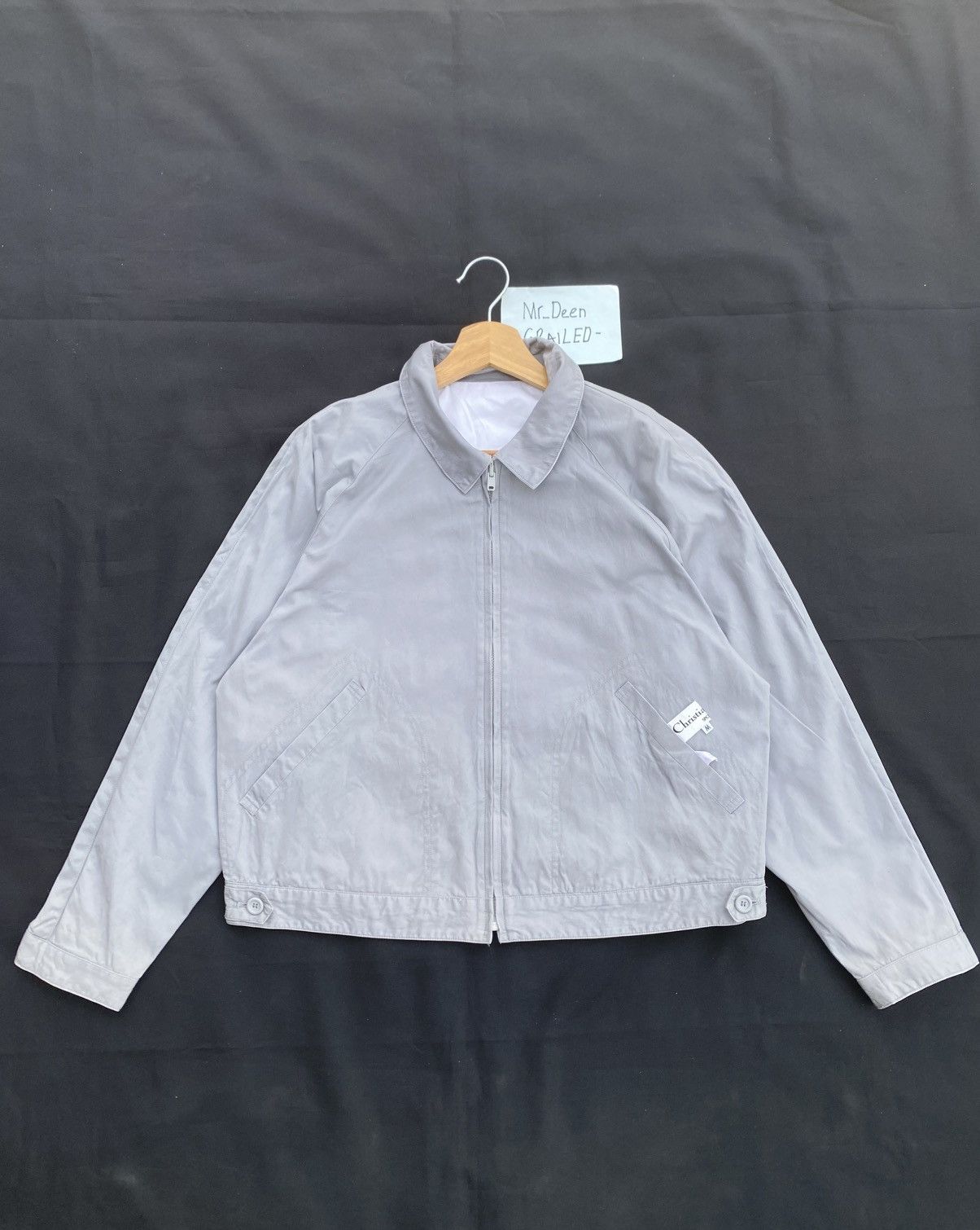 Christian Dior Monsieur Rare Vtg Christian Dior Spellout Reversible Cotton Jacket Size US M / EU 48-50 / 2 - 13 Thumbnail