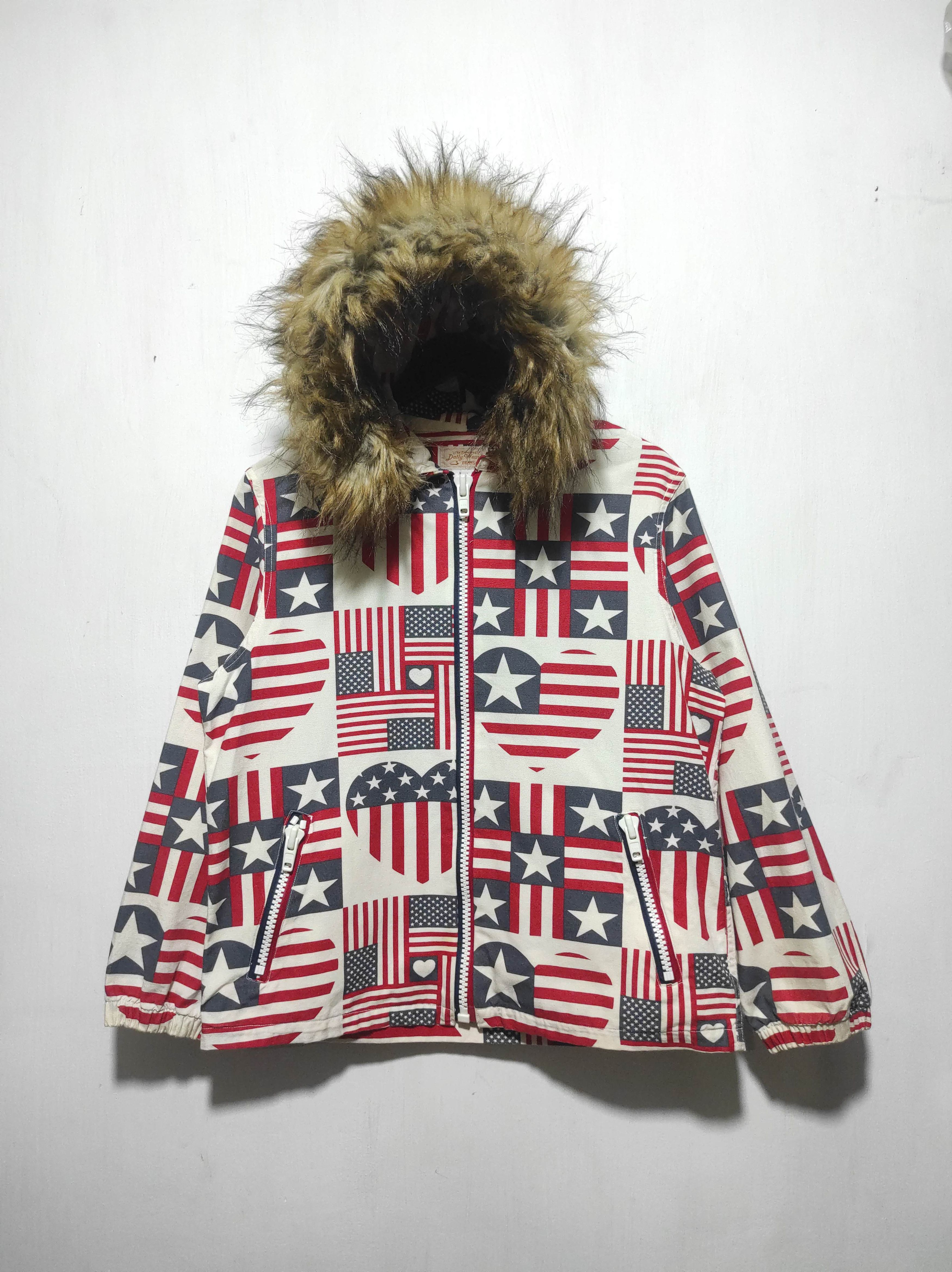 Beams Plus Beams Boy America Flag Fur Hoodie IfSixWasNine LGB style Size US S / EU 44-46 / 1 - 2 Thumbnail