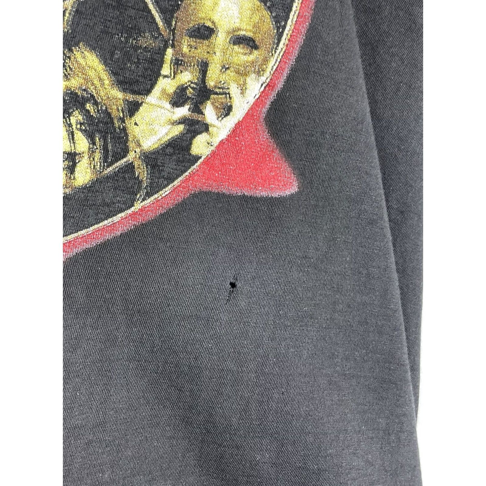 Gildan VINTAGE Slipknot Band Rock T-Shirt XL Black Cotton Gildan Short Sleeve Crew Neck Men Striped Logo 2000s Y2k Vintage Rock Band Drill Rare Size US XL / EU 56 / 4 - 5 Thumbnail