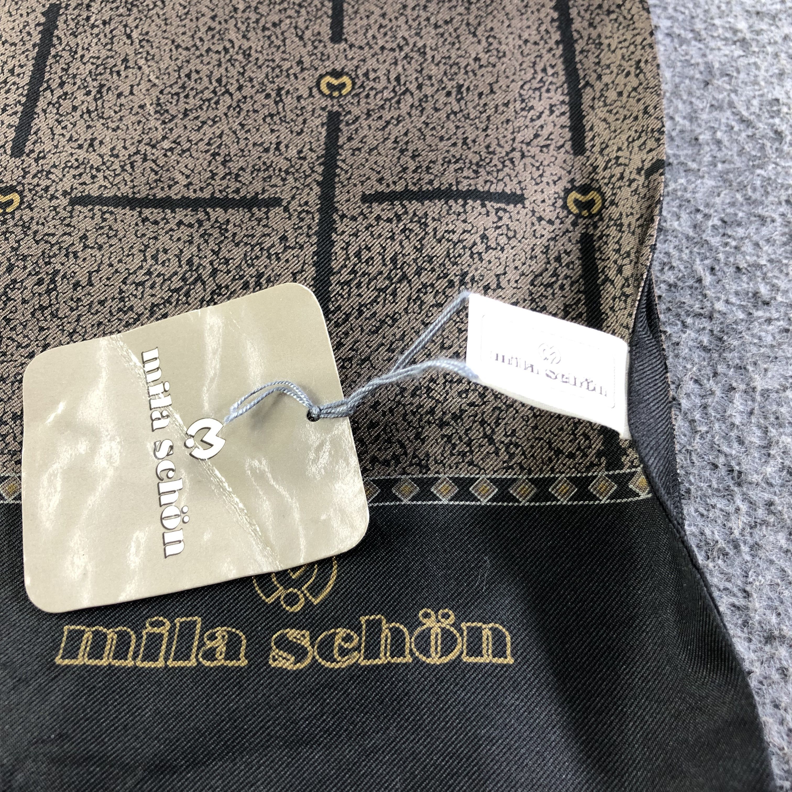 Mila Schon Mila Schon Silk Stole Scarf Muffler V1844 Size ONE SIZE - 5 Thumbnail