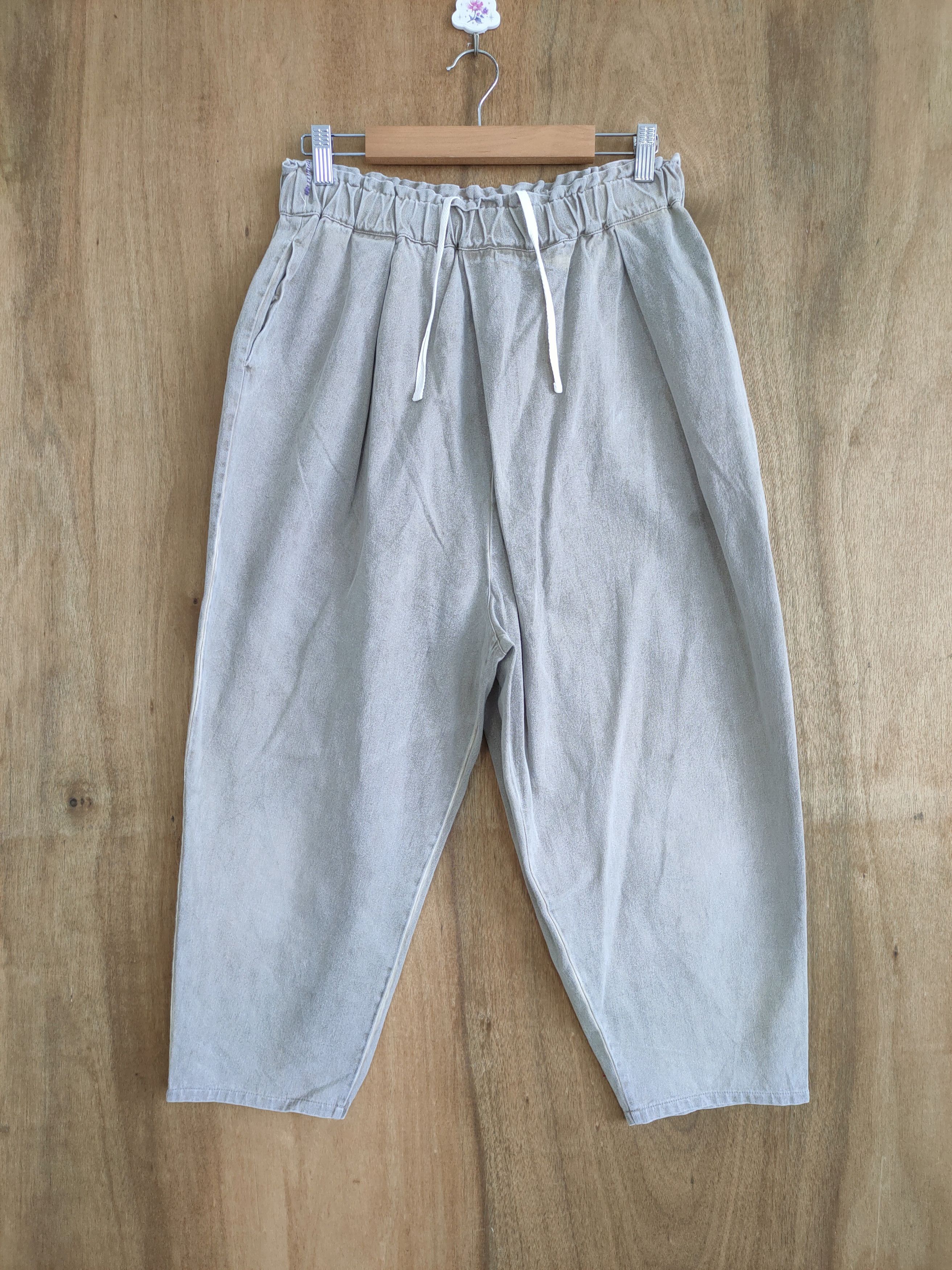Japanese Brand JAPAN MADE! UZOIRO SPRING WAIST BAGGY EASY PANTS Size US 30 / EU 46 - 1 Thumbnail