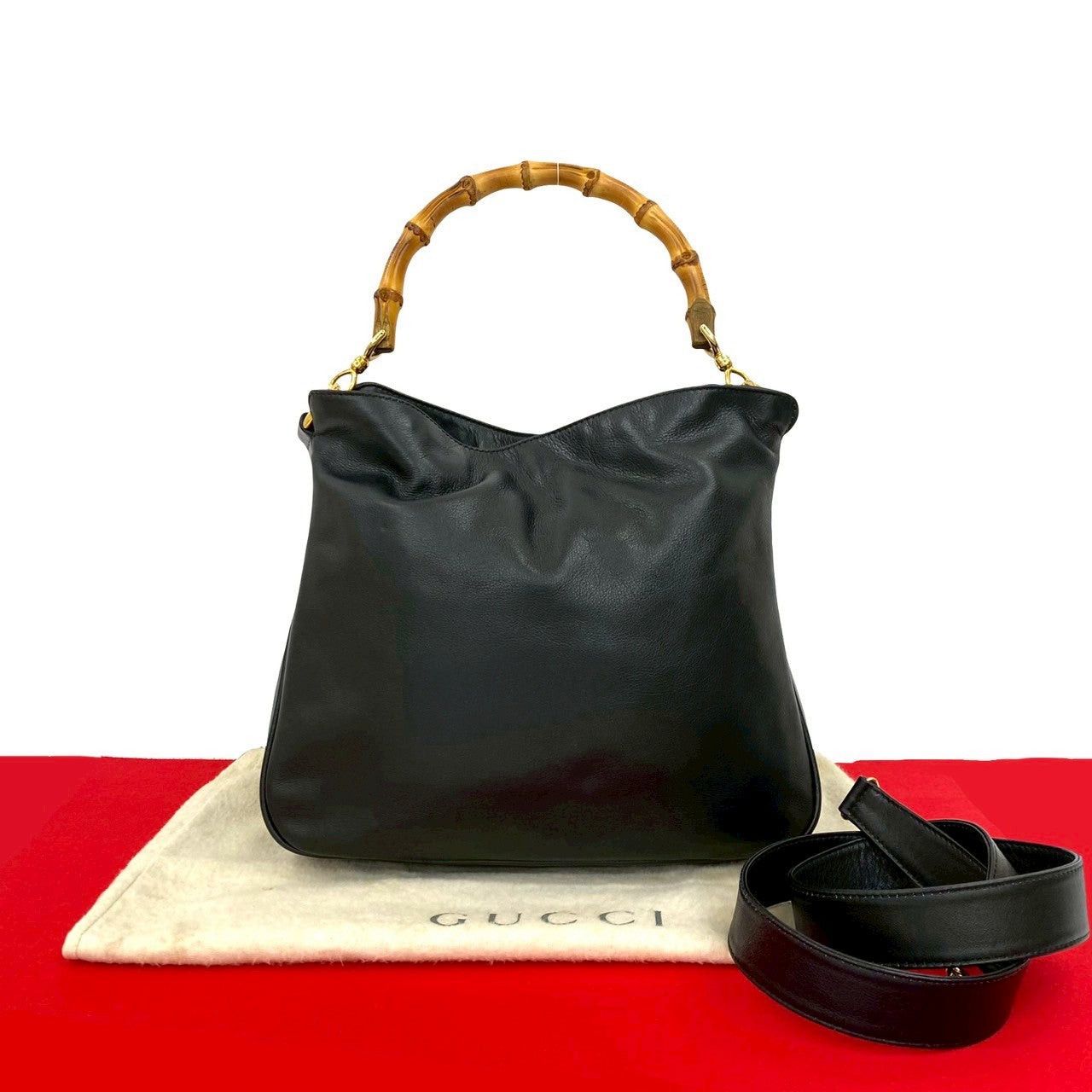 Gucci Gucci Shoulder Bag Black Leather Size ONE SIZE - 1 Thumbnail