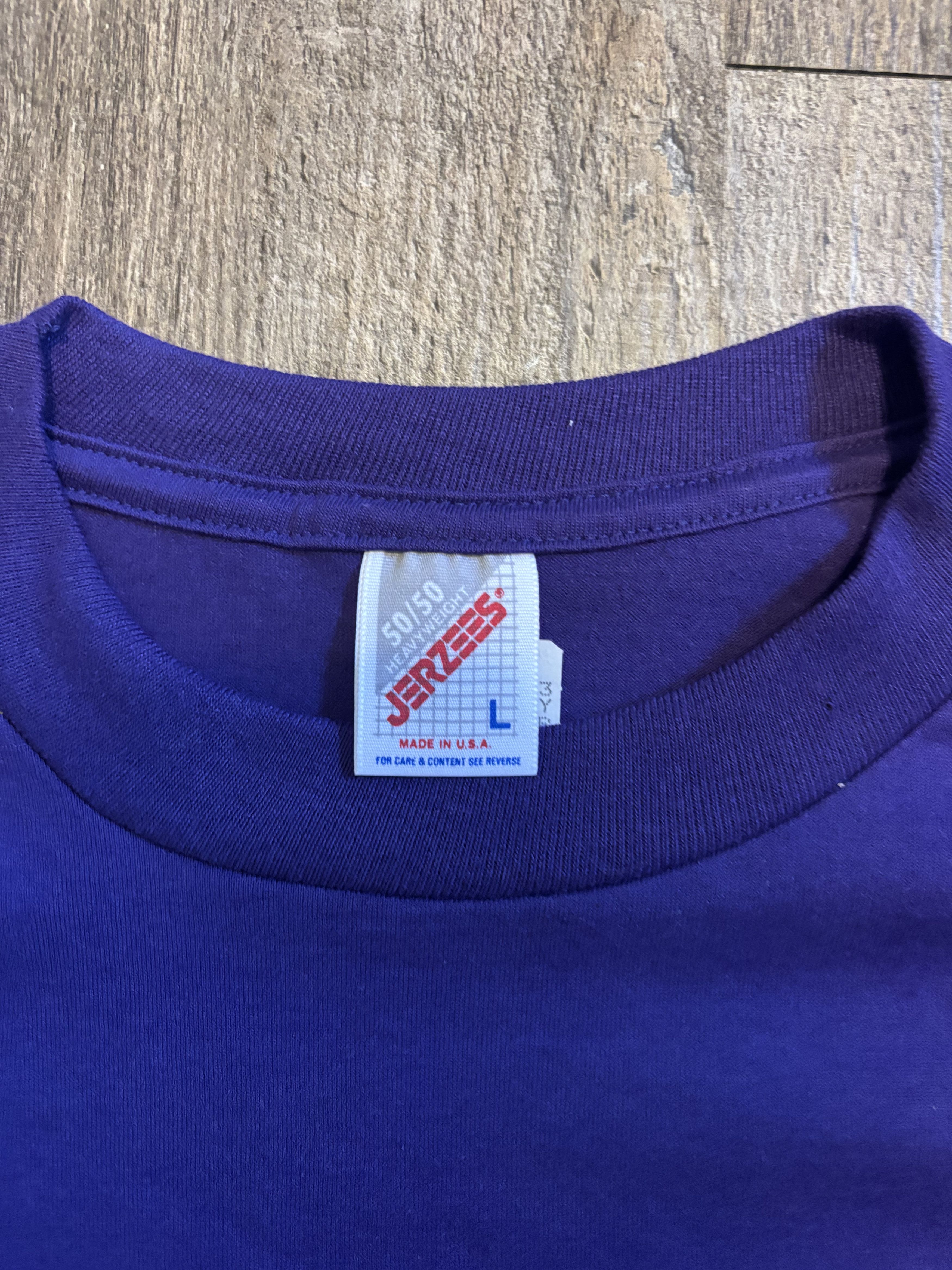 Jerzees Vintage Jerzees Blank Tee Shirt Made in USA / Single Stitch Size US L / EU 52-54 / 3 - 2 Thumbnail