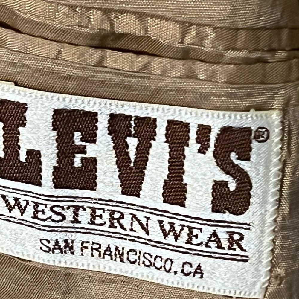 Levi's Vintage Levi’s Western Wear Corduroy Blazer Sport Coat Patc Size 40L - 7 Thumbnail
