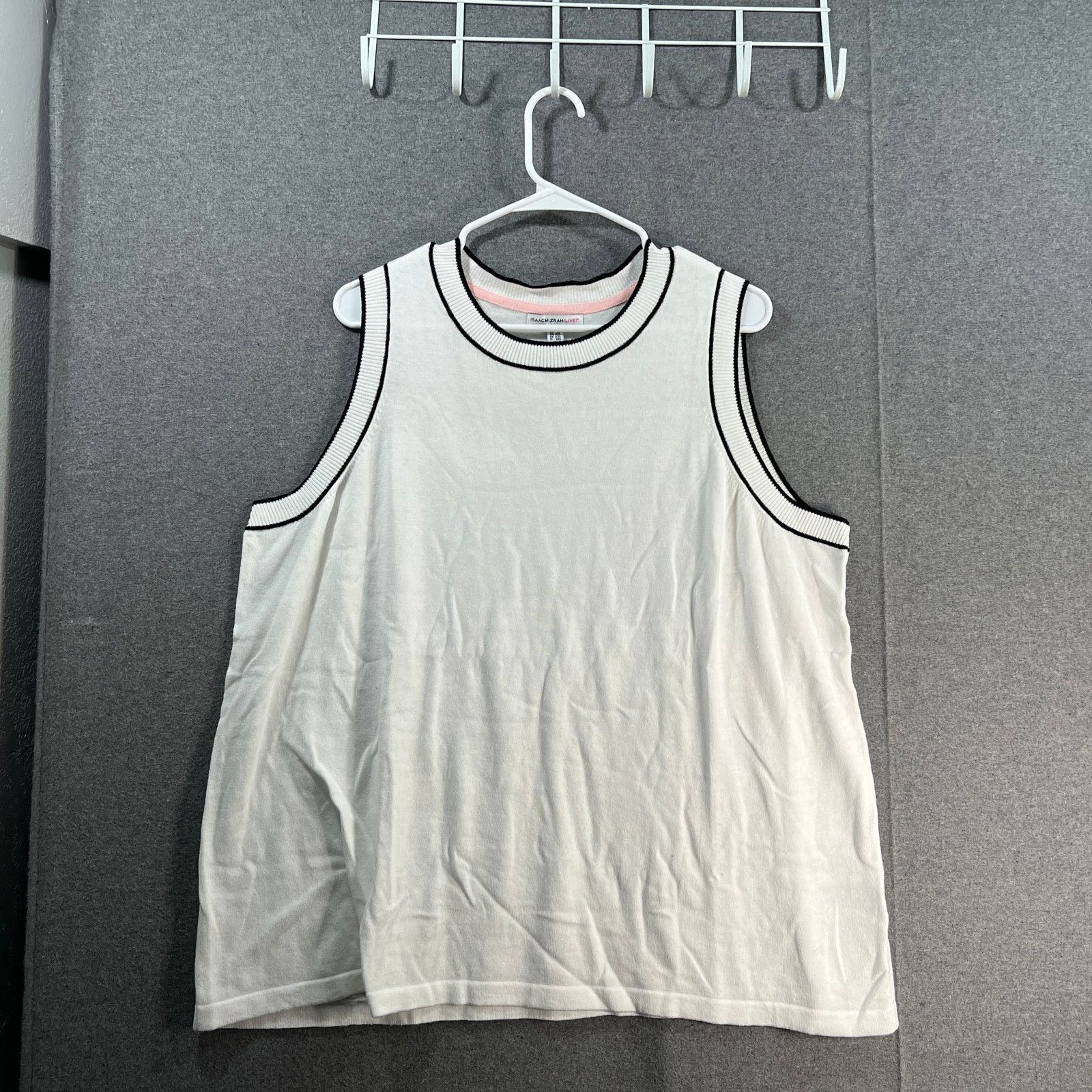 Isaac Mizrahi Isaac Mizrahi Live! Sleeveless Sweater with Tipped Size XXL / US 16-18 / IT 52-54 - 1 Thumbnail