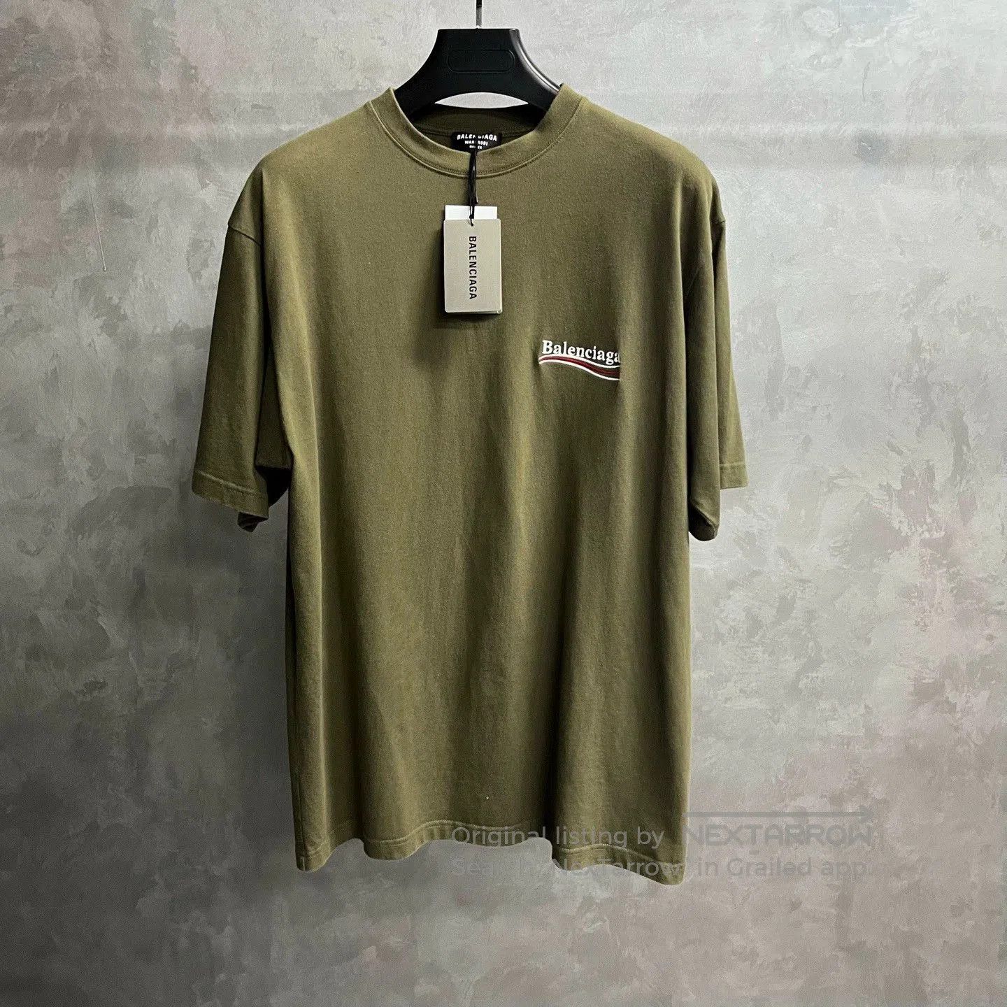 Balenciaga khaki logo short. Size US S / EU 44-46 / 1 - 1 Thumbnail