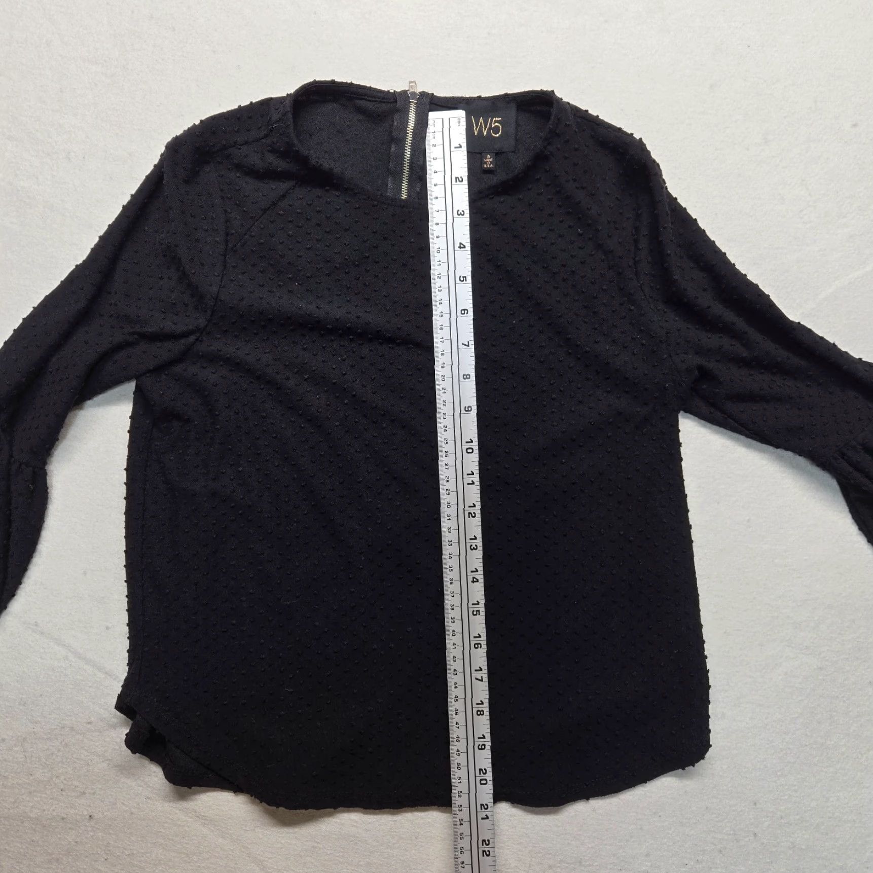 Vintage W5 Shirt Blouse Long Sleeve Solid Black Plaid USA Made Women S Small Mens? Womens Size S / US 4 / IT 40 - 6 Thumbnail
