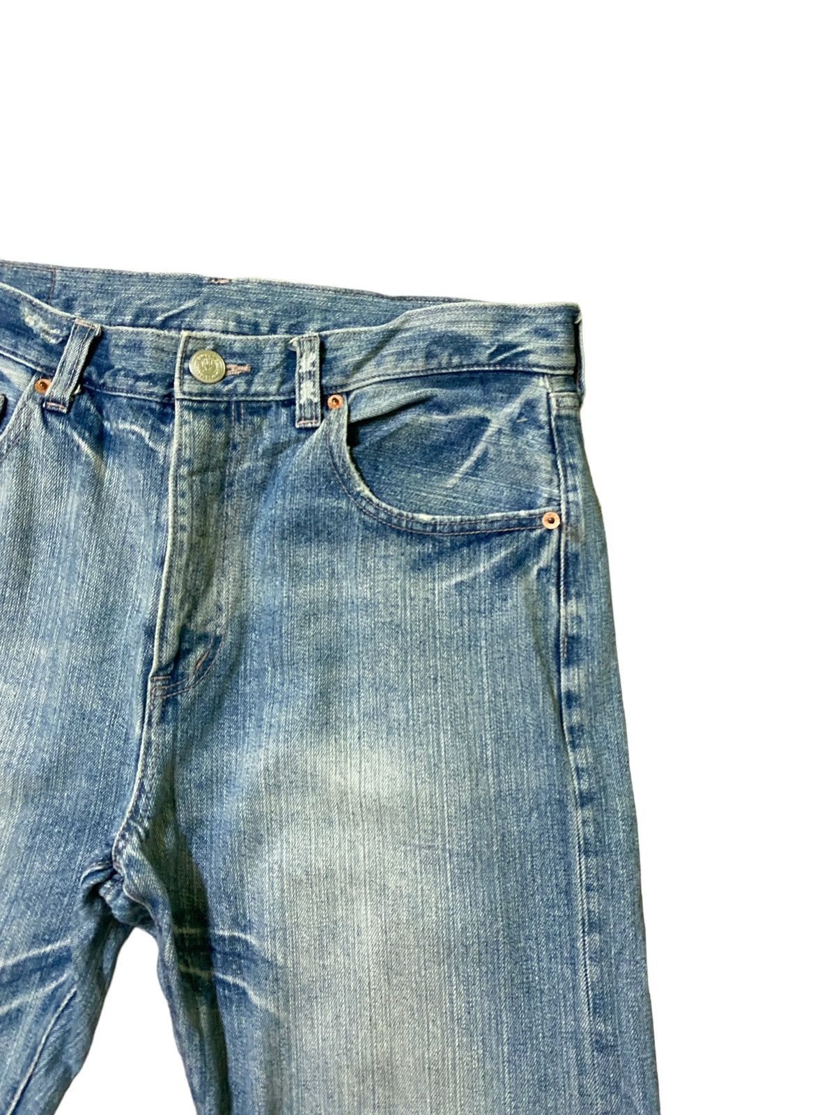 If Six Was Nine KARAKURI TAMASHI Acid Wash Design Rare Design Denim Size US 32 / EU 48 - 5 Thumbnail