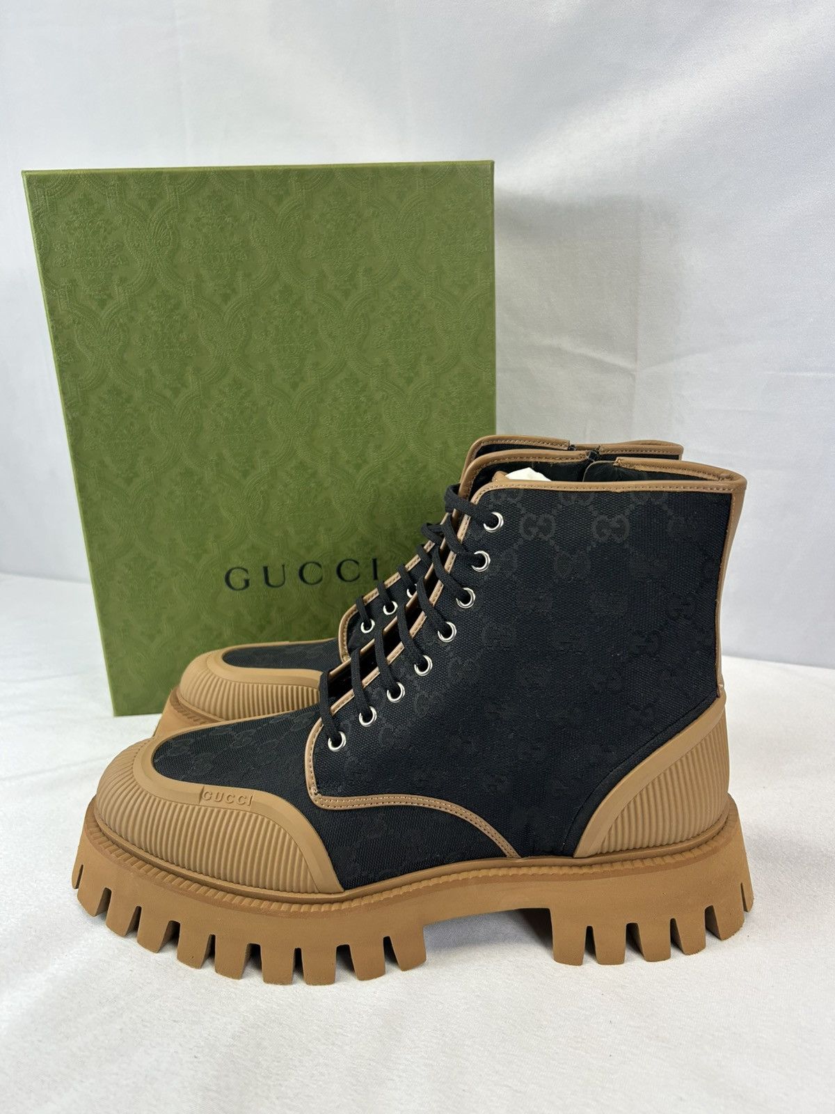 Gucci Gucci GG Canvas Boots Size US 11 / EU 44 - 1 Thumbnail