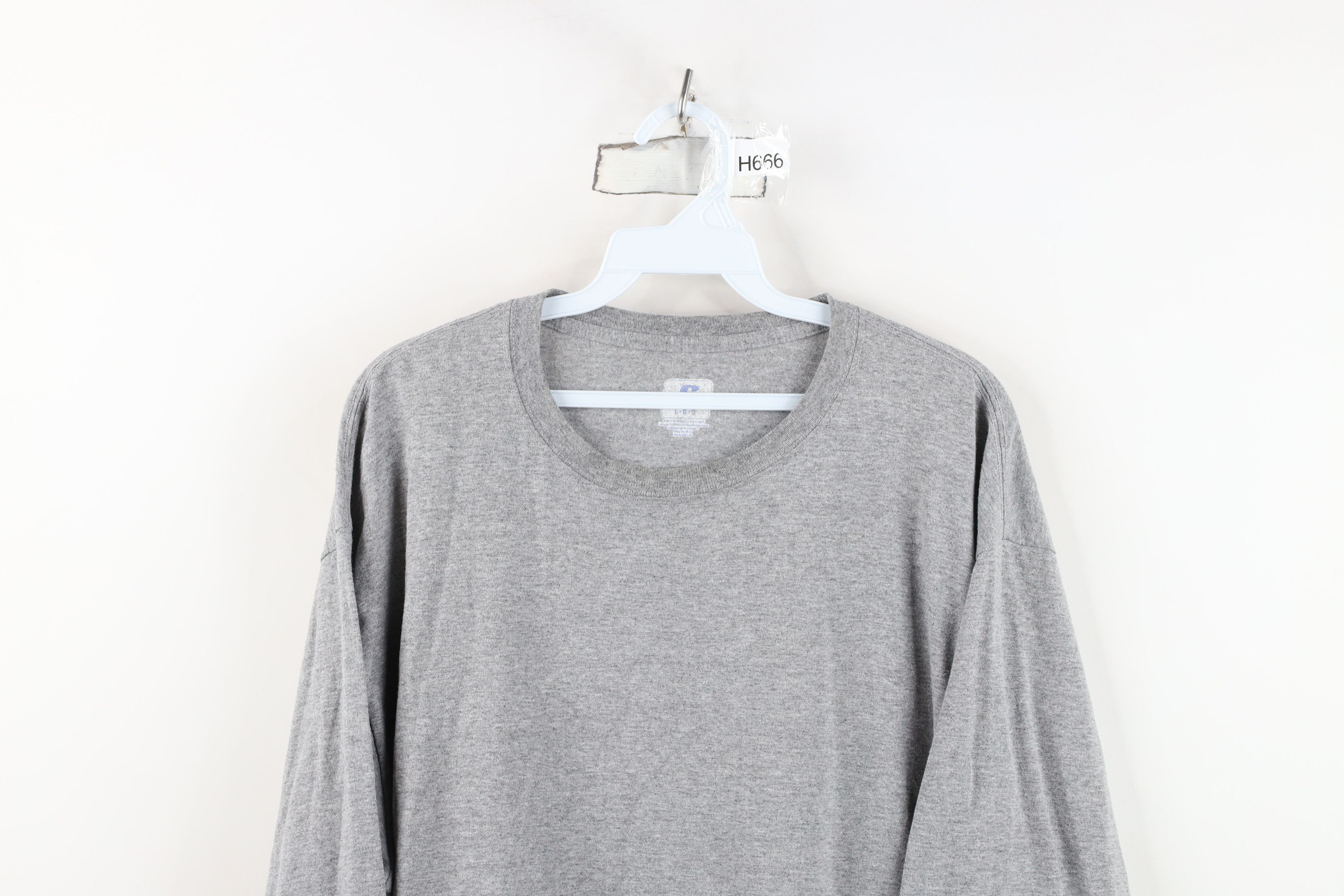 Russell Athletic Vintage Russell Athletic Long Sleeve T-Shirt Heather Gray Size US L / EU 52-54 / 3 - 2 Thumbnail