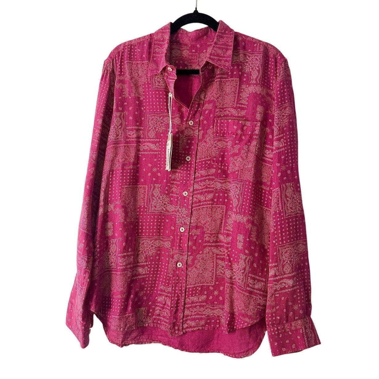 120% Lino 120% LINO NWT Pink Regular Fit Shirt Size US L / EU 52-54 / 3 - 1 Thumbnail