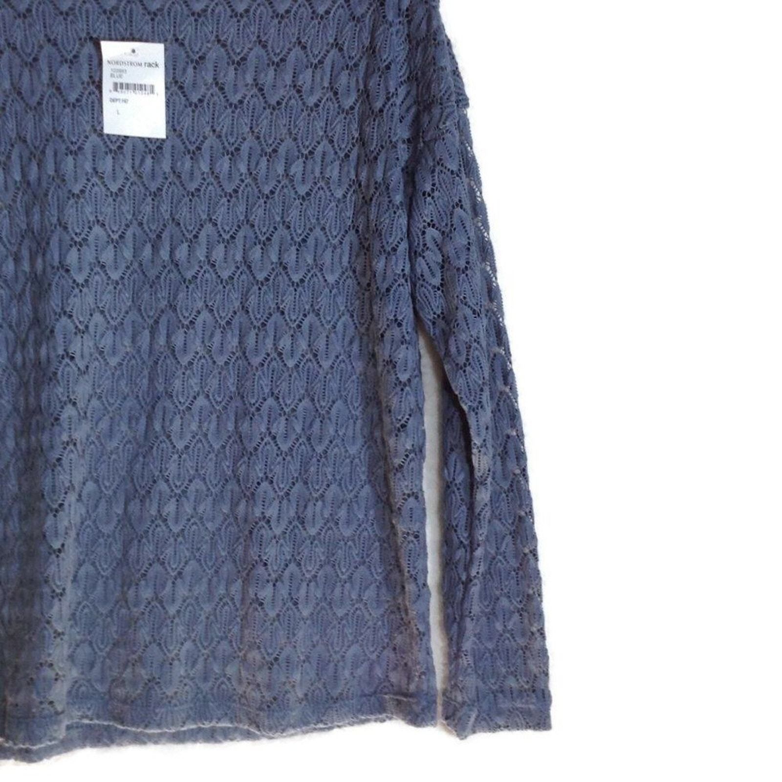 Chloe Chloe K Large Knit Lace Sweater Top Long Sleeve Delicate Cot Size L / US 10 / IT 46 - 3 Thumbnail
