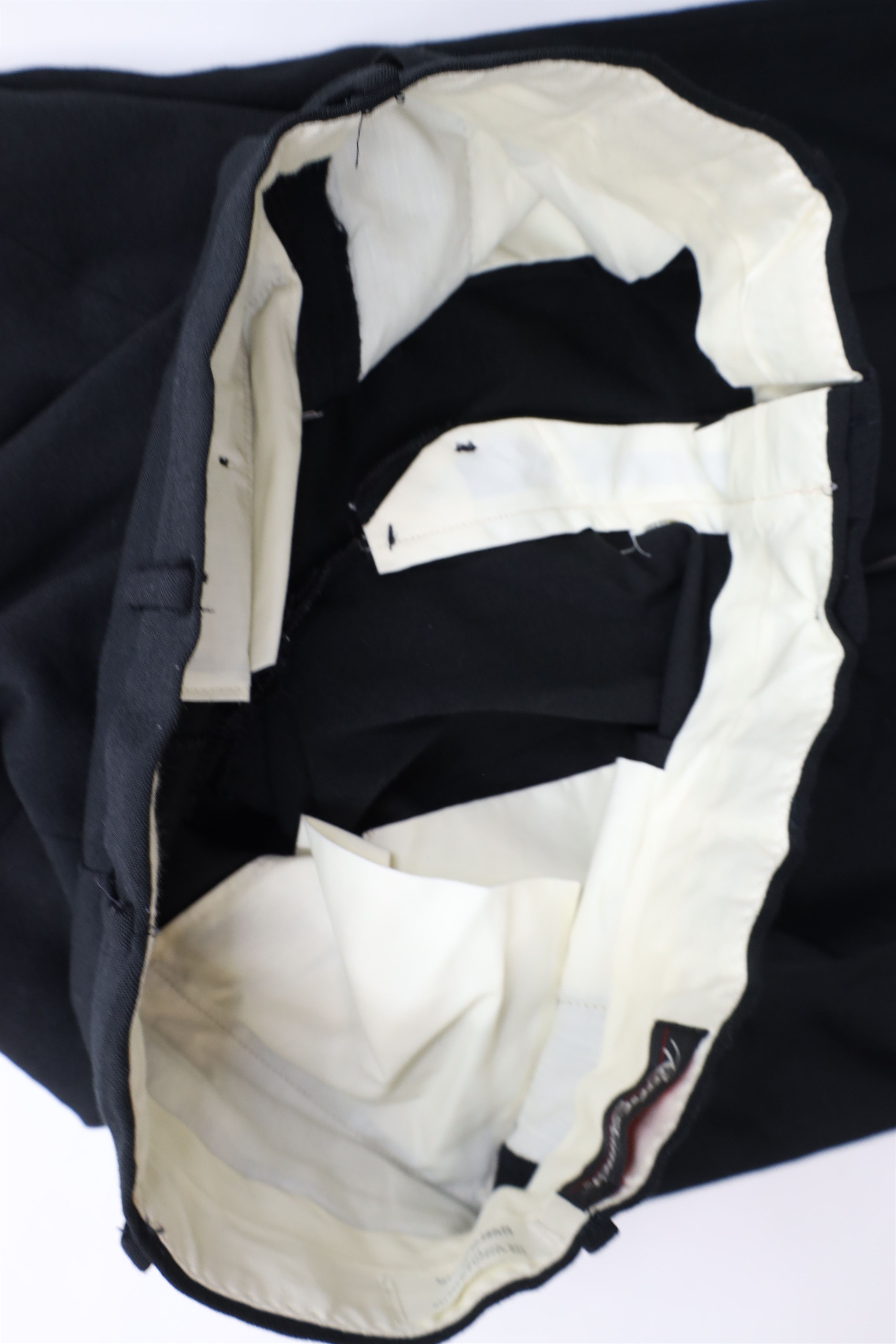Vintage Vintage 90s Streetwear Wool Blend Wide Leg Chino Pants Black Size US 34 / EU 50 - 7 Thumbnail