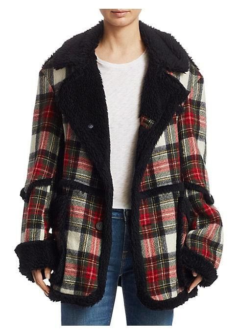 R13 Imitation sheepskin coat. Medium Size M / US 6-8 / IT 42-44 - 17 Thumbnail