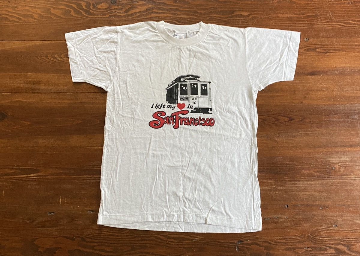 Vintage Vintage 70’s/80’s Left ❤️ in San Francisco Single Stitch Tee Size US M / EU 48-50 / 2 - 1 Thumbnail