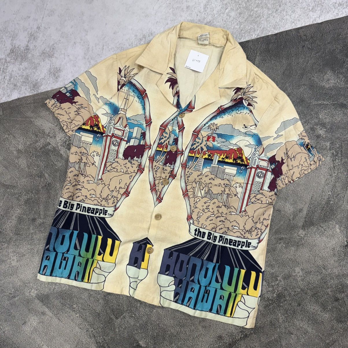 Hang Ten Vintage Hangten Honolulu hawaii shirts big pineapple full Size US XL / EU 56 / 4 - 3 Thumbnail