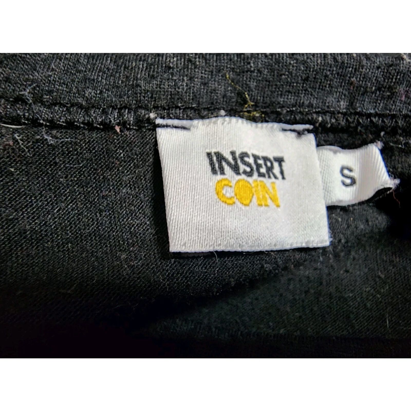 Vintage Insert Coin Adult S T-Shirt Short Sleeve Black 90s Video Game Golden Axe Arcade Style Cotton Blend Unisex Mens Womens Size S Size US S / EU 44-46 / 1 - 5 Thumbnail