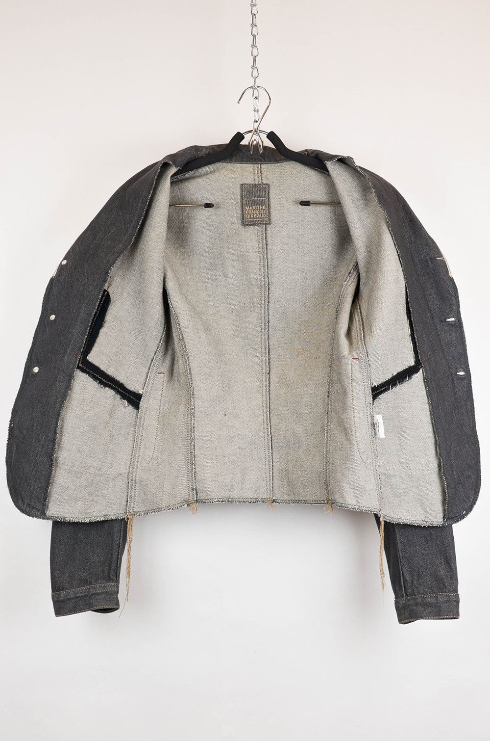 Marithe + Francois Girbaud × Vintage Marthe Francois Girbaud Raw Denim Blazer Jacket - IT44 Size M / US 6-8 / IT 42-44 - 3 Thumbnail