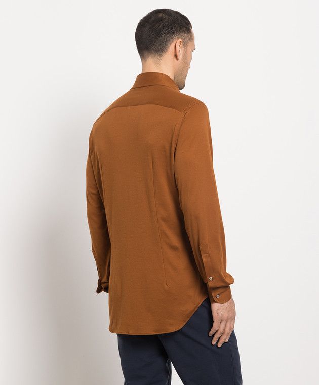 Loro Piana o1w1db10724 Shirt in Brown Size US XXL / EU 58 / 5 - 3 Thumbnail