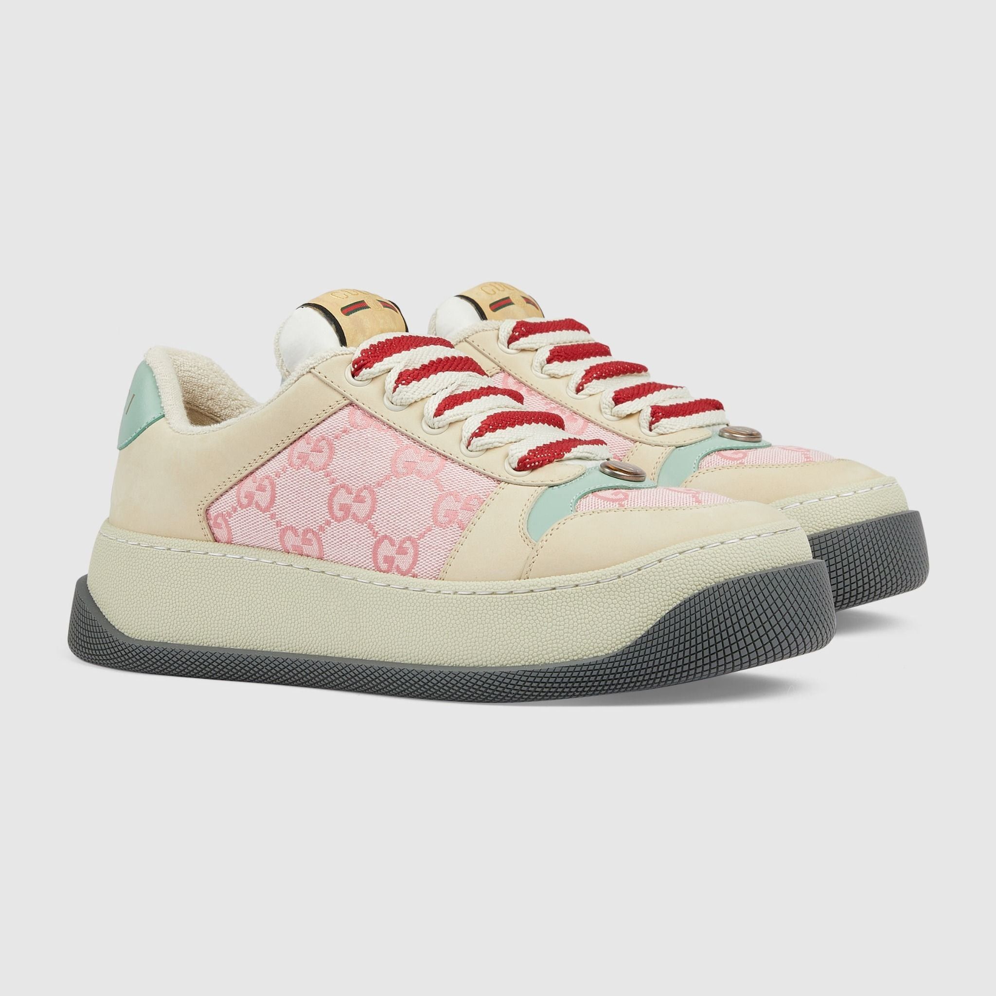 Gucci oc11z526 Women's Screener Low-Top Sneakers in Multicolor Size US 6.5 / IT 36.5 - 3 Thumbnail