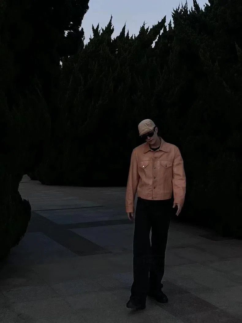 Helmut Lang Helmut Lang Orange Pink Leather Jacket. Size US L / EU 52-54 / 3 - 5 Thumbnail