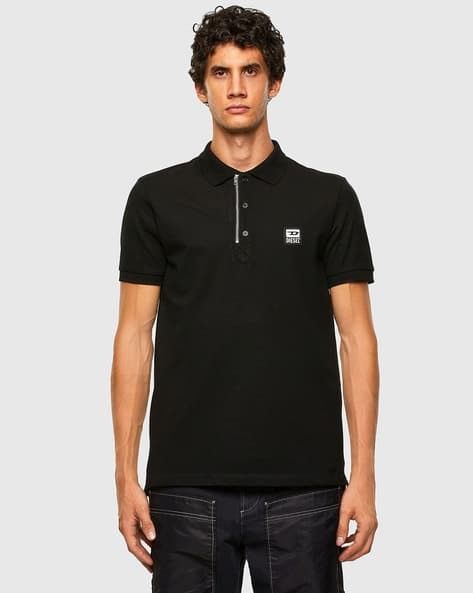 Diesel 🇺🇸❗️NEW Diesel Classic Zip Polo T-Shirt Opium Style Rare Size US XL / EU 56 / 4 - 3 Thumbnail