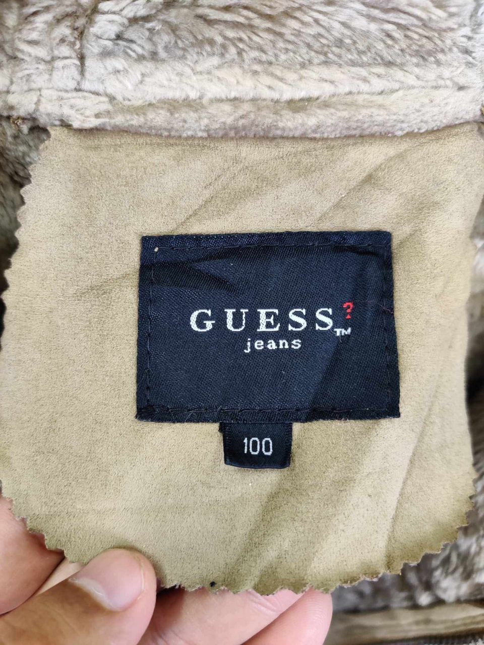 Guess Vintage Guess Sheepskin Shearling Hoodie Jacket Size US L / EU 52-54 / 3 - 14 Thumbnail