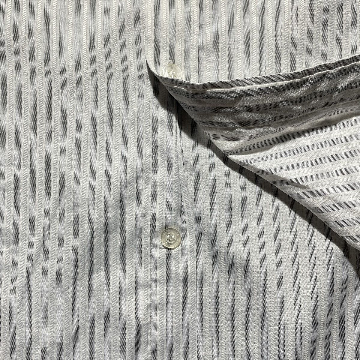 Balenciaga BALENCIAGA STRIPED SHIRTS POCKET BB EMBROIDERED Size US XL / EU 56 / 4 - 5 Thumbnail
