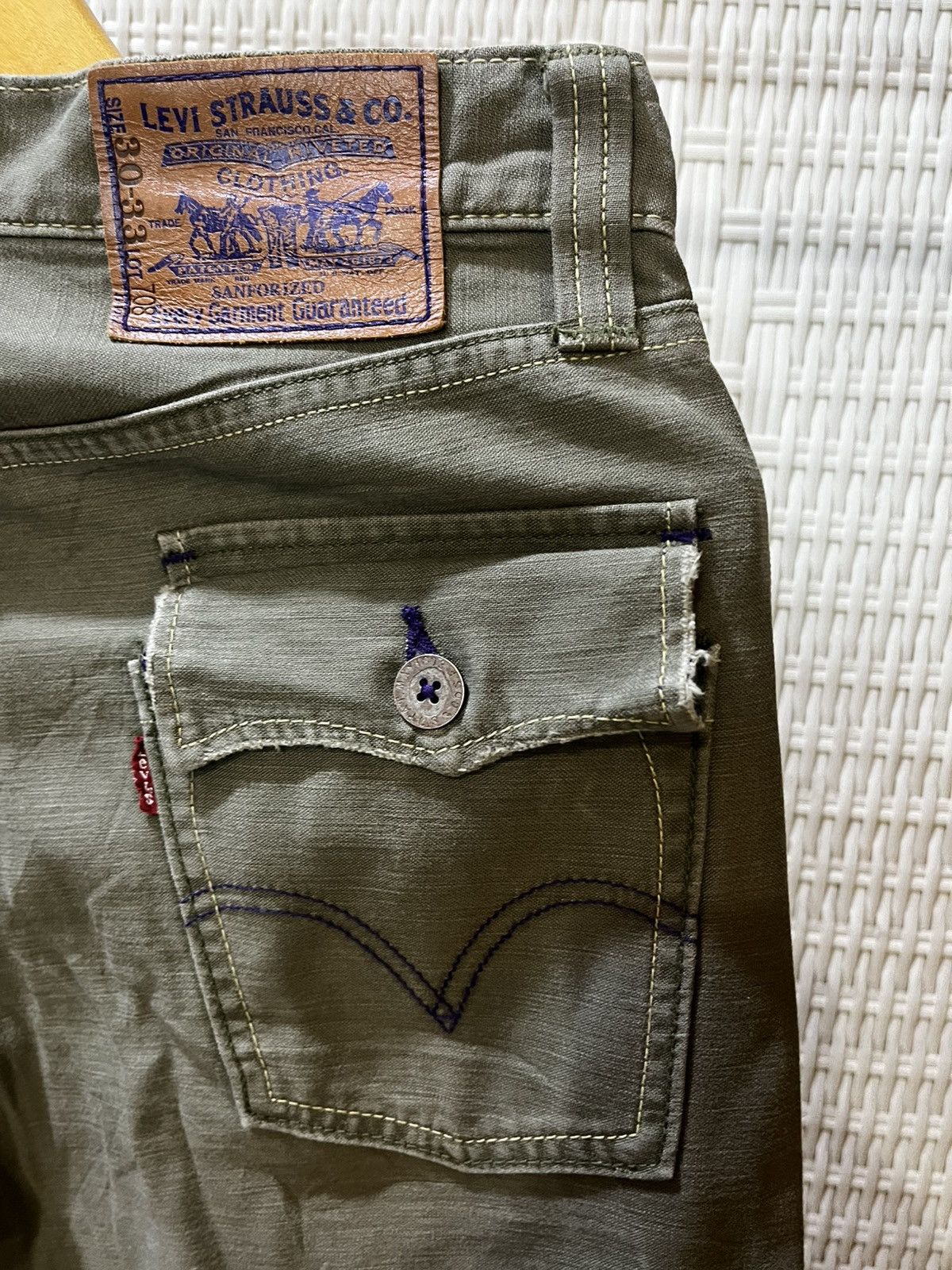 Levi's Levi’s Vintage Cargo Work Pants – Late 70s (Archive Piece) Size US 30 / EU 46 - 7 Thumbnail