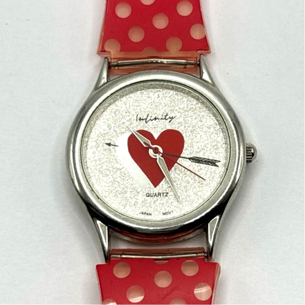 Other Silver & Red Heart Infinity Watch Size ONE SIZE - 3 Thumbnail