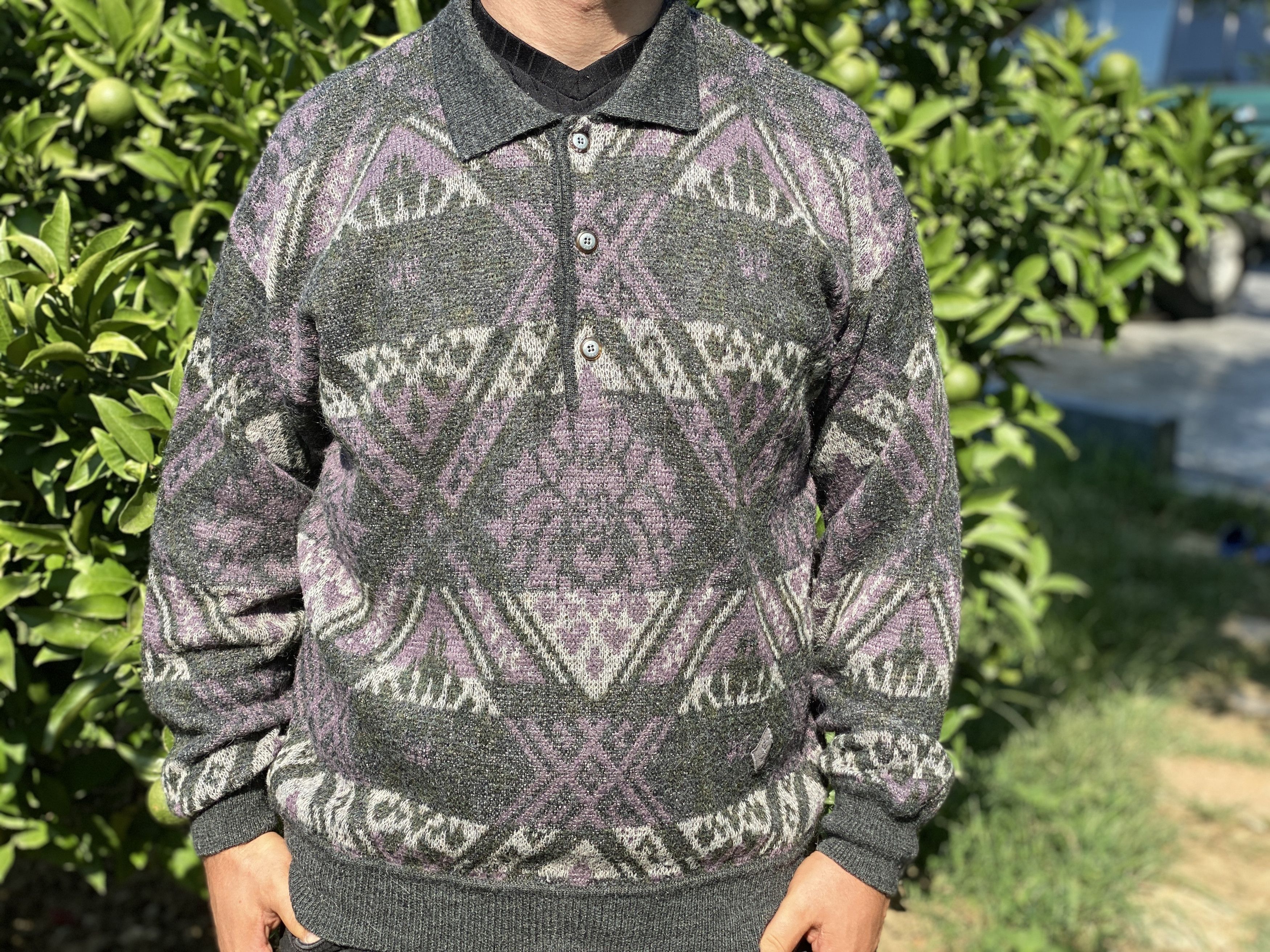 Vintage × Yves Saint Laurent 1993 YSL Yves Saint Laurent Pullover Retro Sweater Size 6 XL Size US XL / EU 56 / 4 - 7 Thumbnail