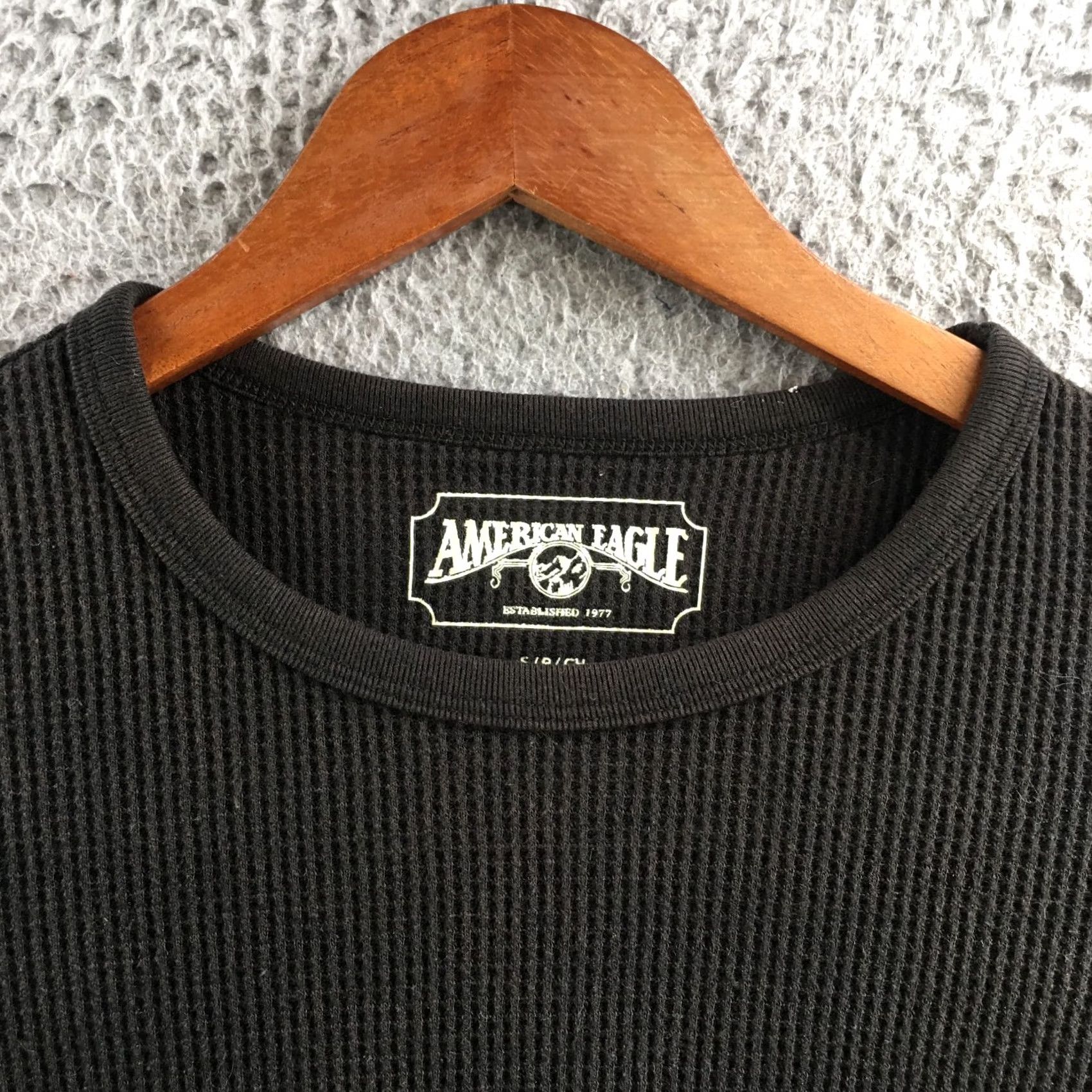 American Eagle Outfitters American Eagle Outfitters Sweater Womens S Black Cotton Blend Knit Crew Neck Long Sleeve Pullover Size S / US 4 / IT 40 - 3 Thumbnail