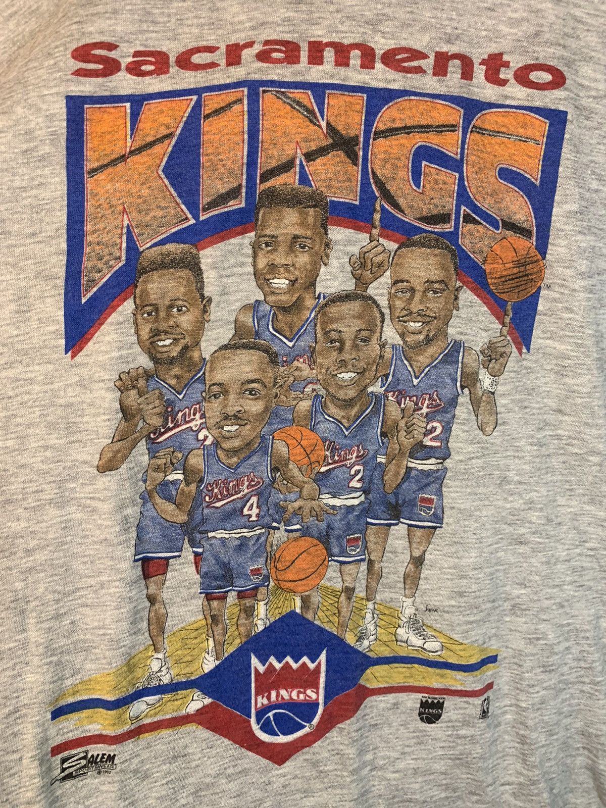 NBA × Salem Sportswear × Vintage *RARE* Vintage 1980s Sacramento Kings Salem NBA T-Shirt Size US XL / EU 56 / 4 - 3 Thumbnail
