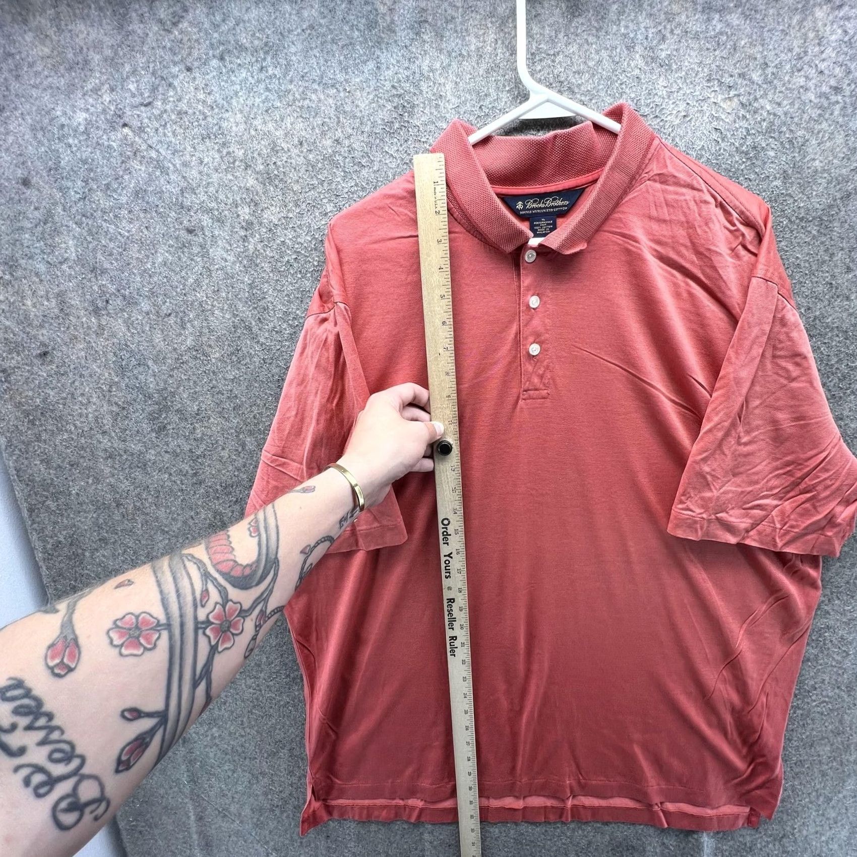 Brooks Brothers Brooks Brothers Polo Shirt Mens XL Red Double Mercerized Cotton Knit Casual Shirt Mens XL Red Brooks Brothers Polo Size US XL / EU 56 / 4 - 4 Thumbnail