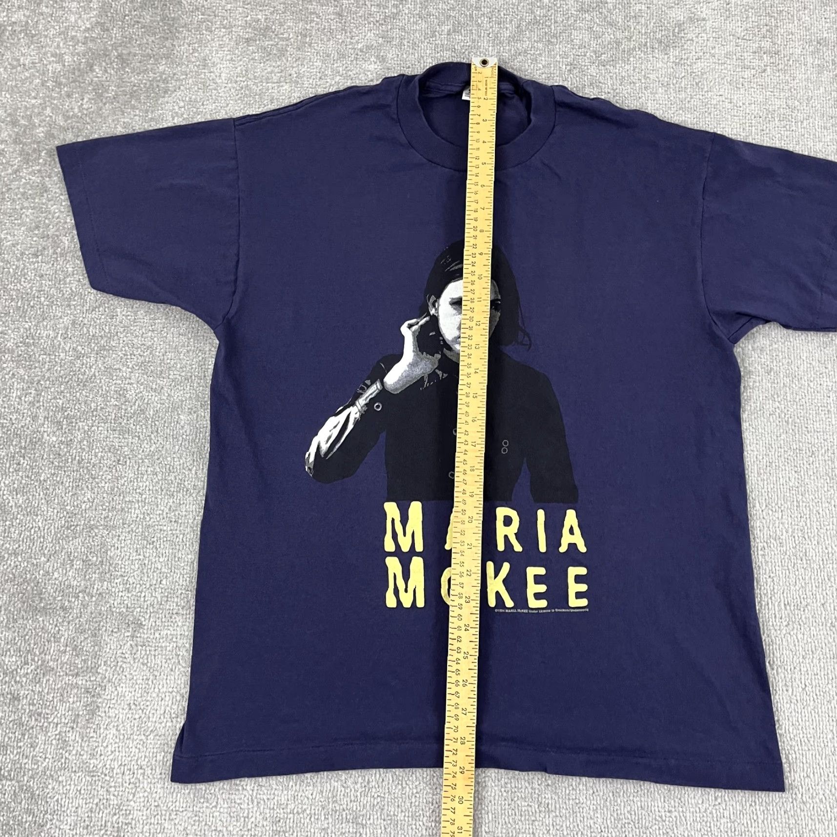 Anvil VINTAGE Maria McKee Music Band Shirt Men Large Blue 90s Graphic Tee Retro 1994 Size US L / EU 52-54 / 3 - 5 Thumbnail