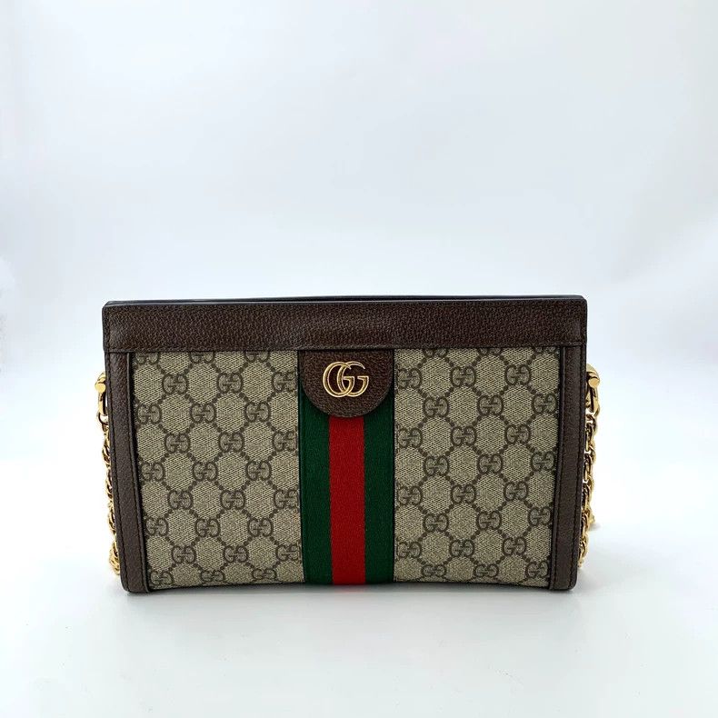 Gucci Gucci Size 25*8*16cm Brown striped logo old flower chain s Size ONE SIZE - 1 Thumbnail