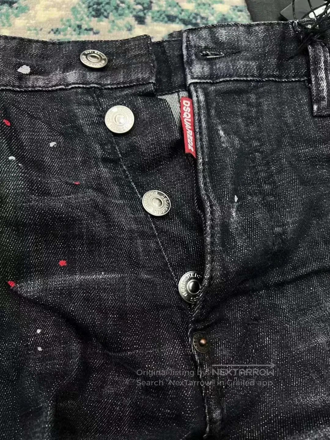 Dsquared2 Dsquared2 Black Wash Relaxed Fit Jeans. Size US 44 / EU 60 - 3 Thumbnail