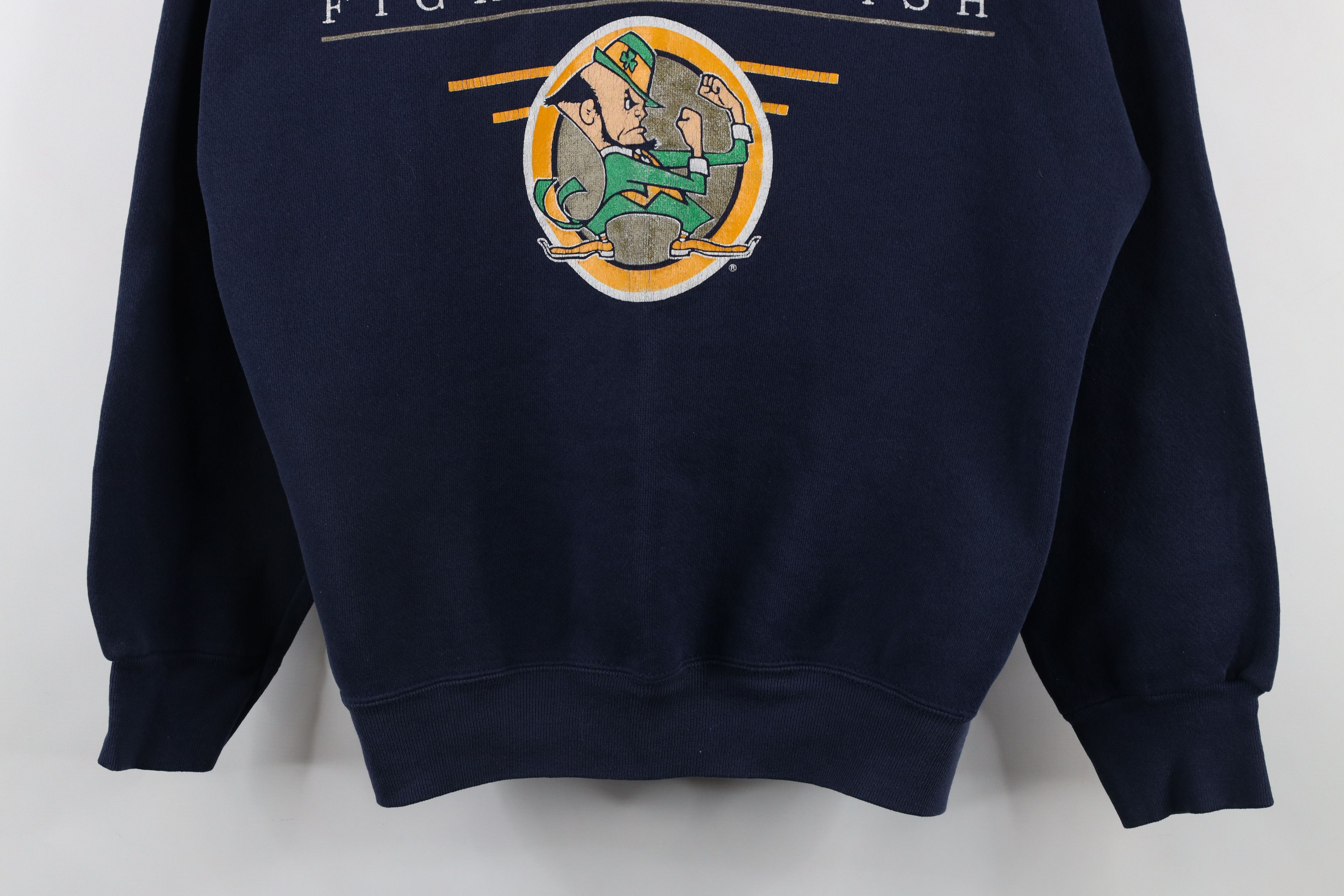 Vintage Vintage 90s Spell Out Notre Dame University Sweatshirt USA Size US L / EU 52-54 / 3 - 3 Thumbnail