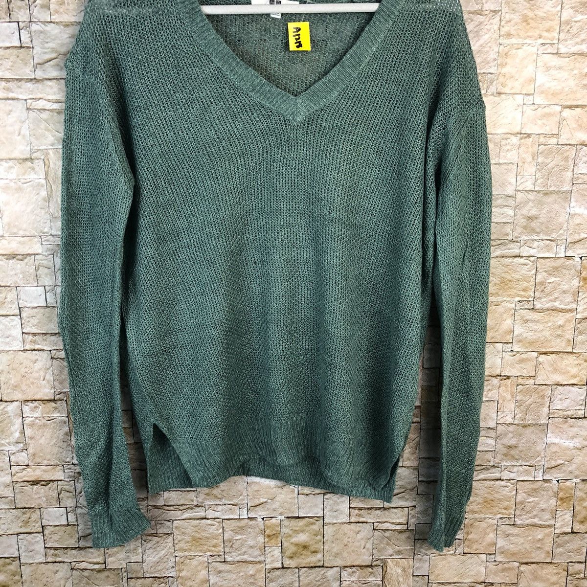 Vintage Uniqlo japan vintage Green Knitwear #A1218 Size US XL / EU 56 / 4 - 3 Thumbnail